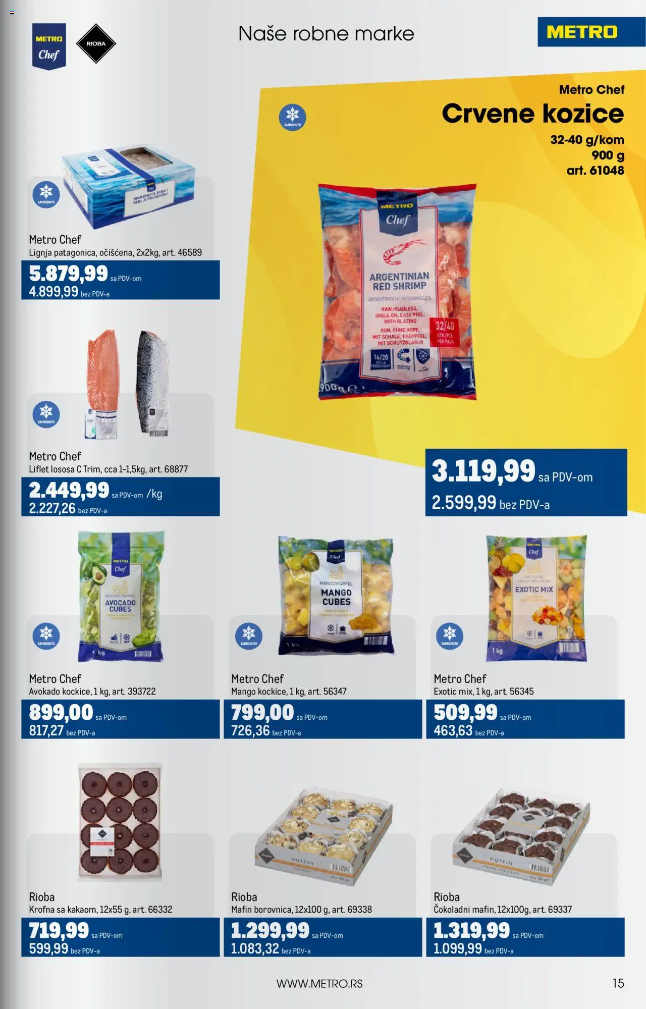 Metro katalog - važi od 01.06.2025 | Strana: 15 | Proizvode: Mango, Avokado, Riba