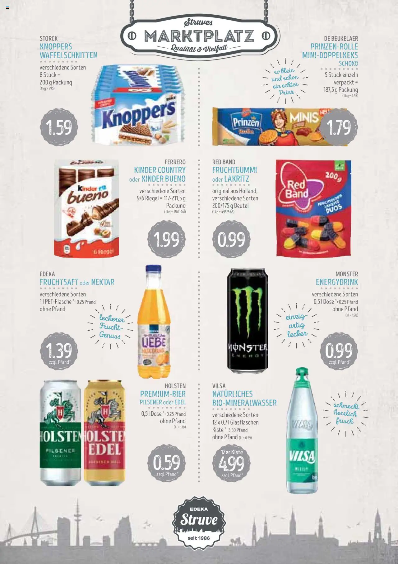 Edeka Struve Prospekt 	 - gültig ab dem 12.08.2025 | Seite: 11 | Produkte: Monster, Knoppers, Fruchtsaft, Kinder country