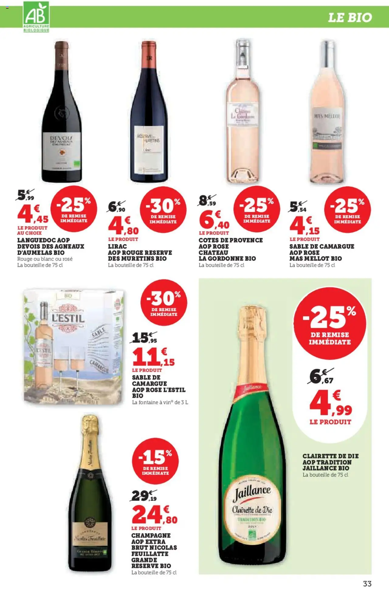  | Page: 33 | Produits: Champagne, Clairette de die, Vin
