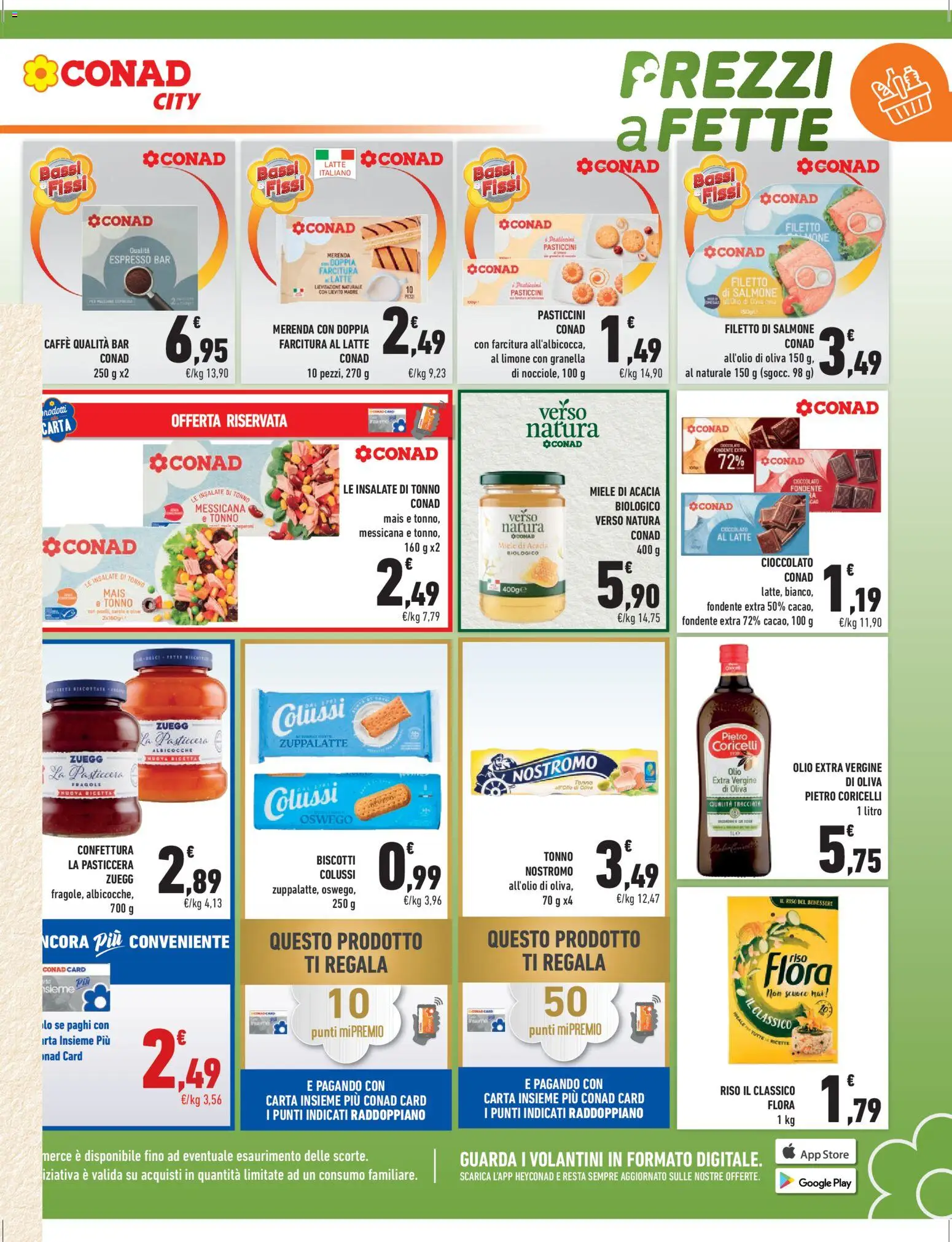 Volantino Conad del 24.04.2026 | Pagina: 3 | Prodotti: Salmone, Carote, Olive, Tonno