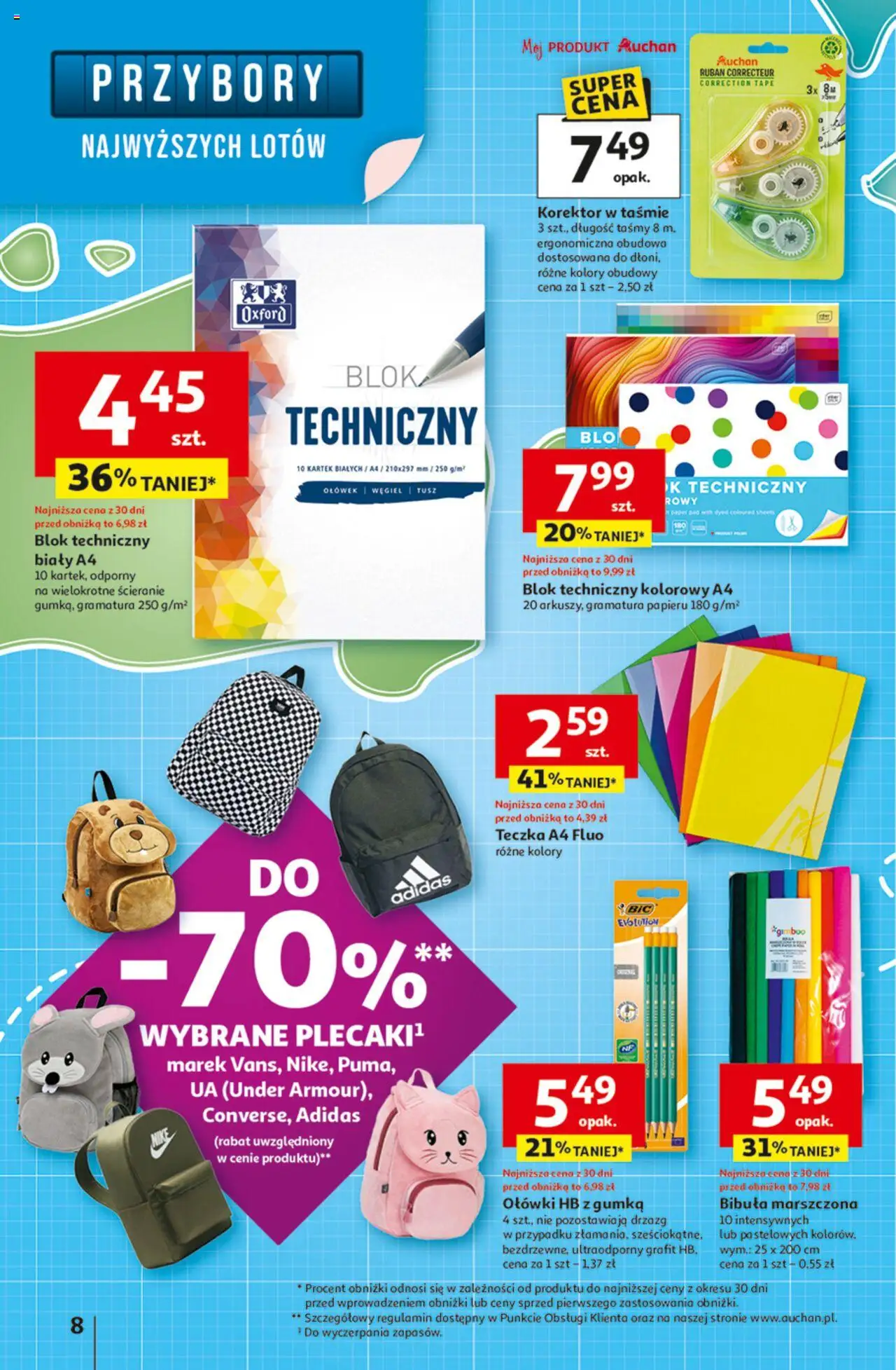 Auchan Gazetka - Pewność niskich cen Hipermarket od 11.09.2025 | Strona: 8 | Produkty: Korektor
