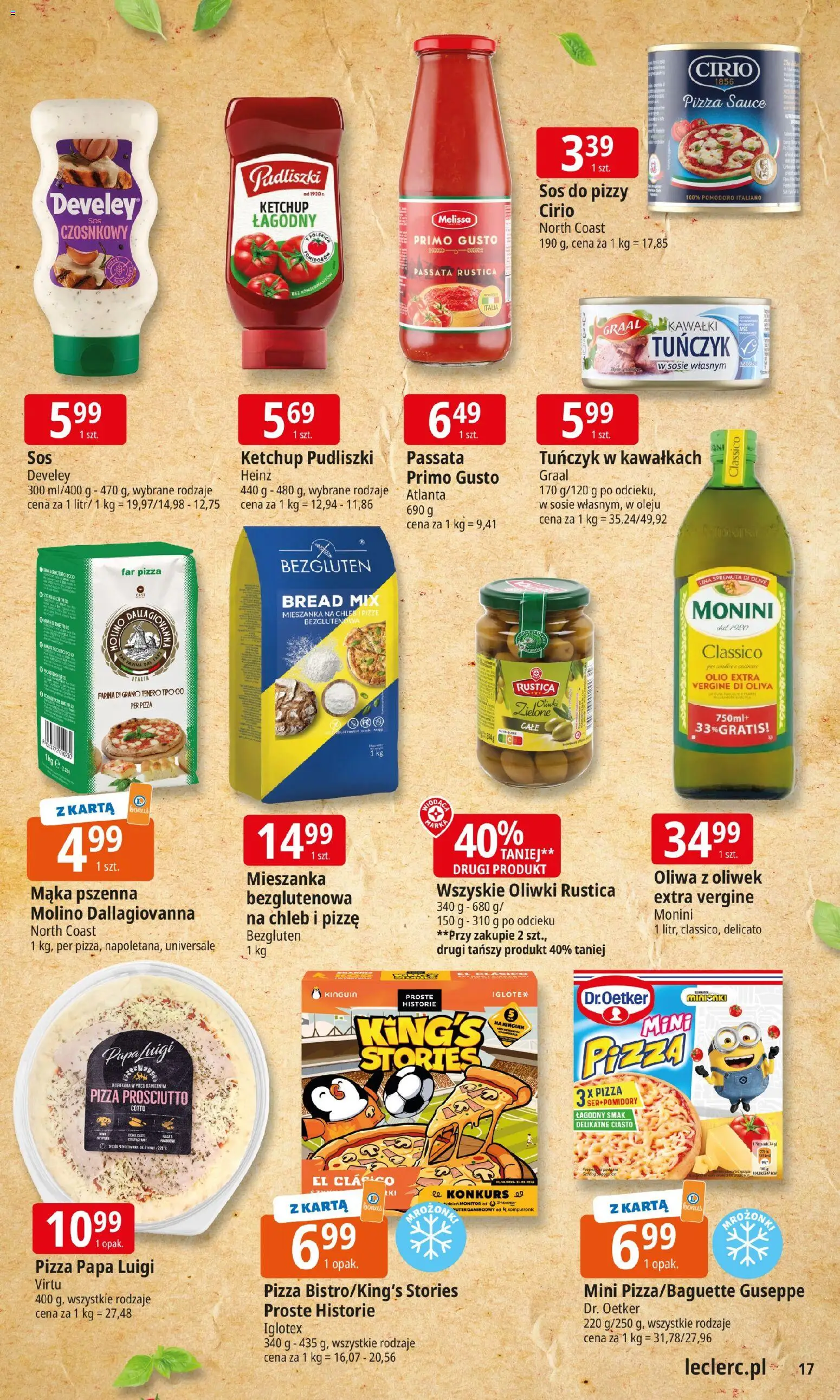 E.Leclerc Gazetka - Radom od 27.01.2026 | Strona: 17 | Produkty: Monitor, Tuńczyk, Prosciutto, Pizza