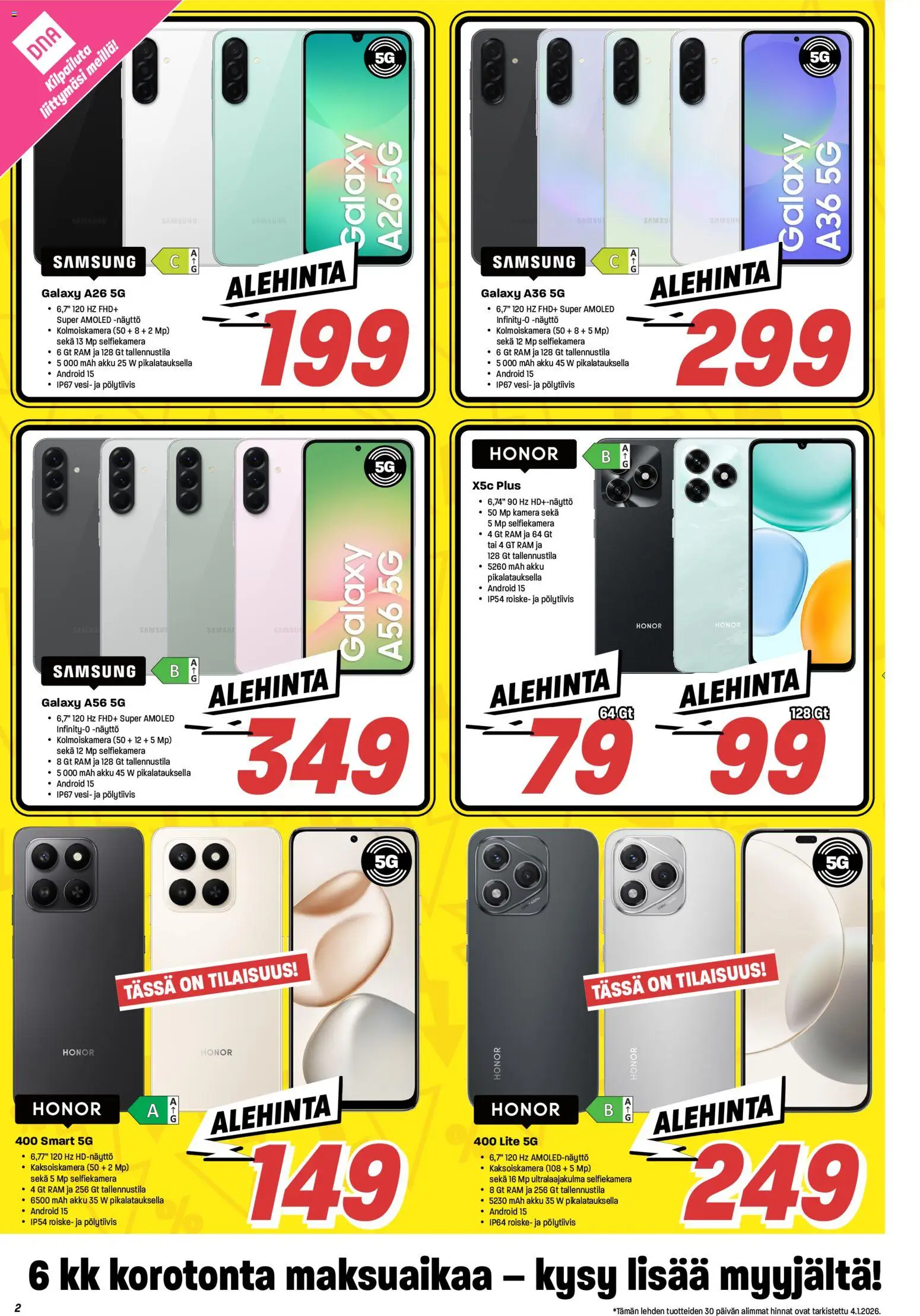 Veikon Kone tarjoukset – voimassa 05.01.2026 alkaen | Sivu: 2 | Tuotteet: Akku, Näyttö, Kamera