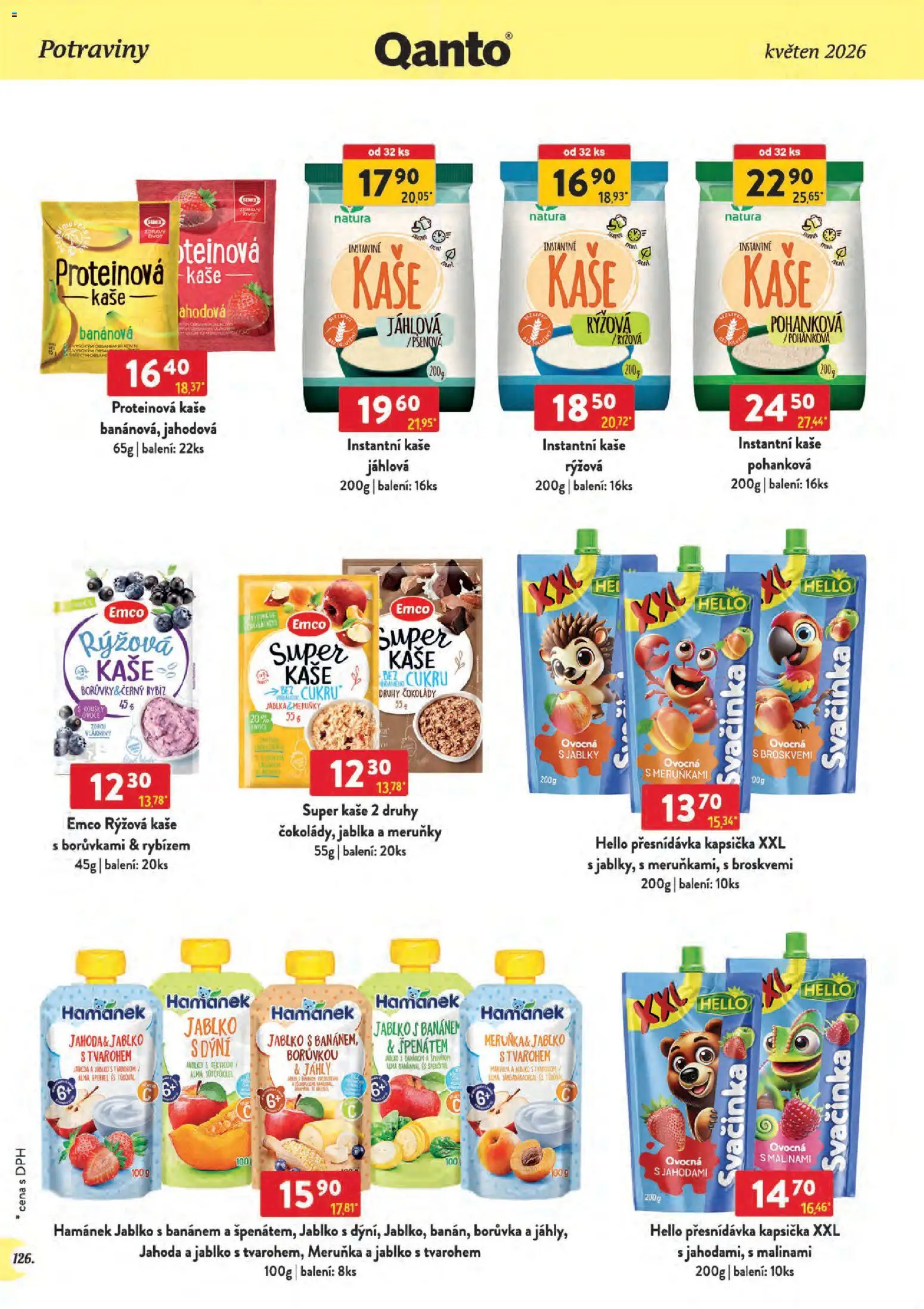 Astur & Qanto leták - Velkoobchod 05/2026 od 01.05.2026 | Strana: 128 | Produkty: Rýžová kaše, Kaše, Meruňky, Proteinová kaše