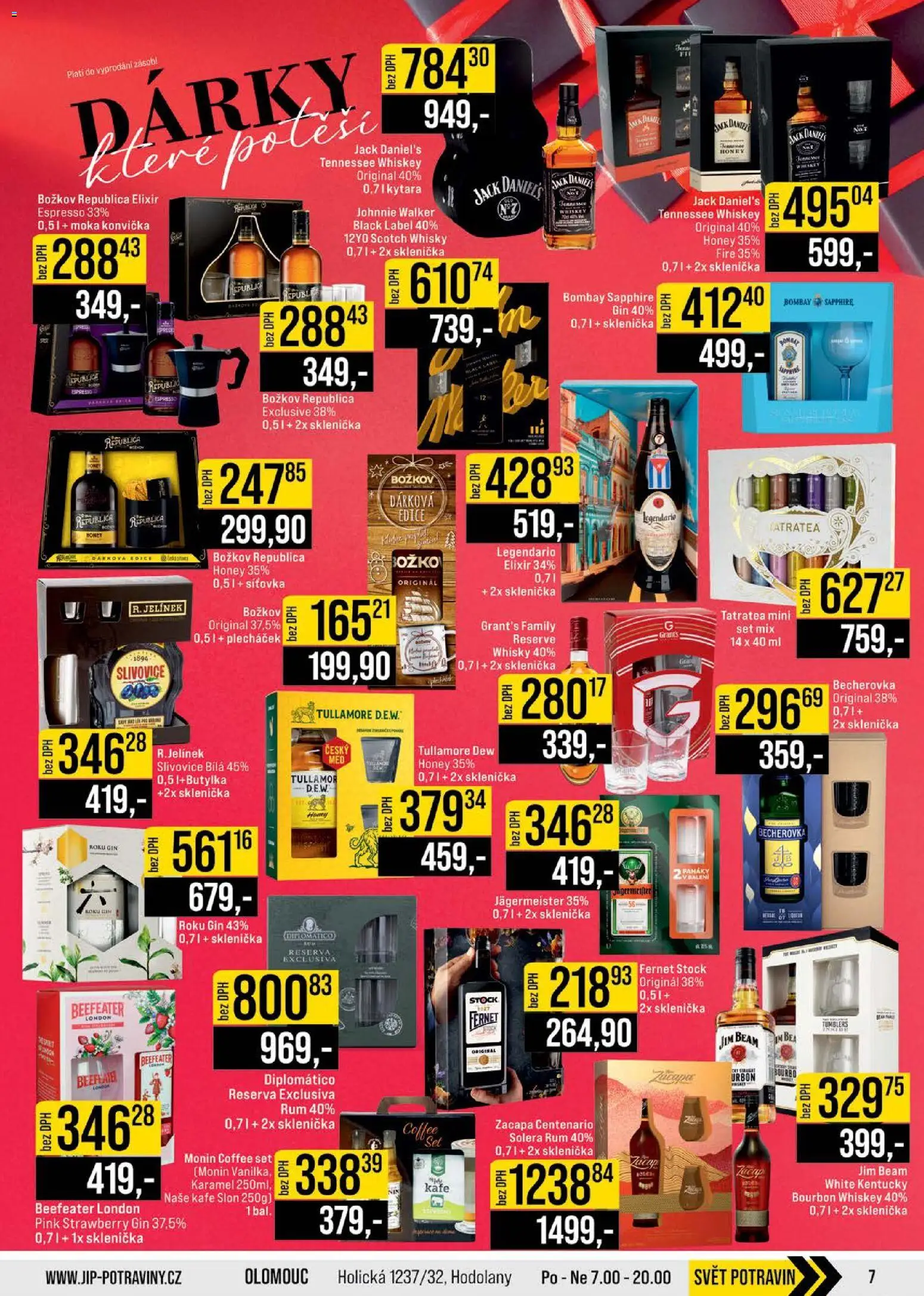 Jip leták - Cash & Carry od 17.12.2025 | Strana: 7 | Produkty: Jack Daniel’s, Republica, Tatratea, Kafe