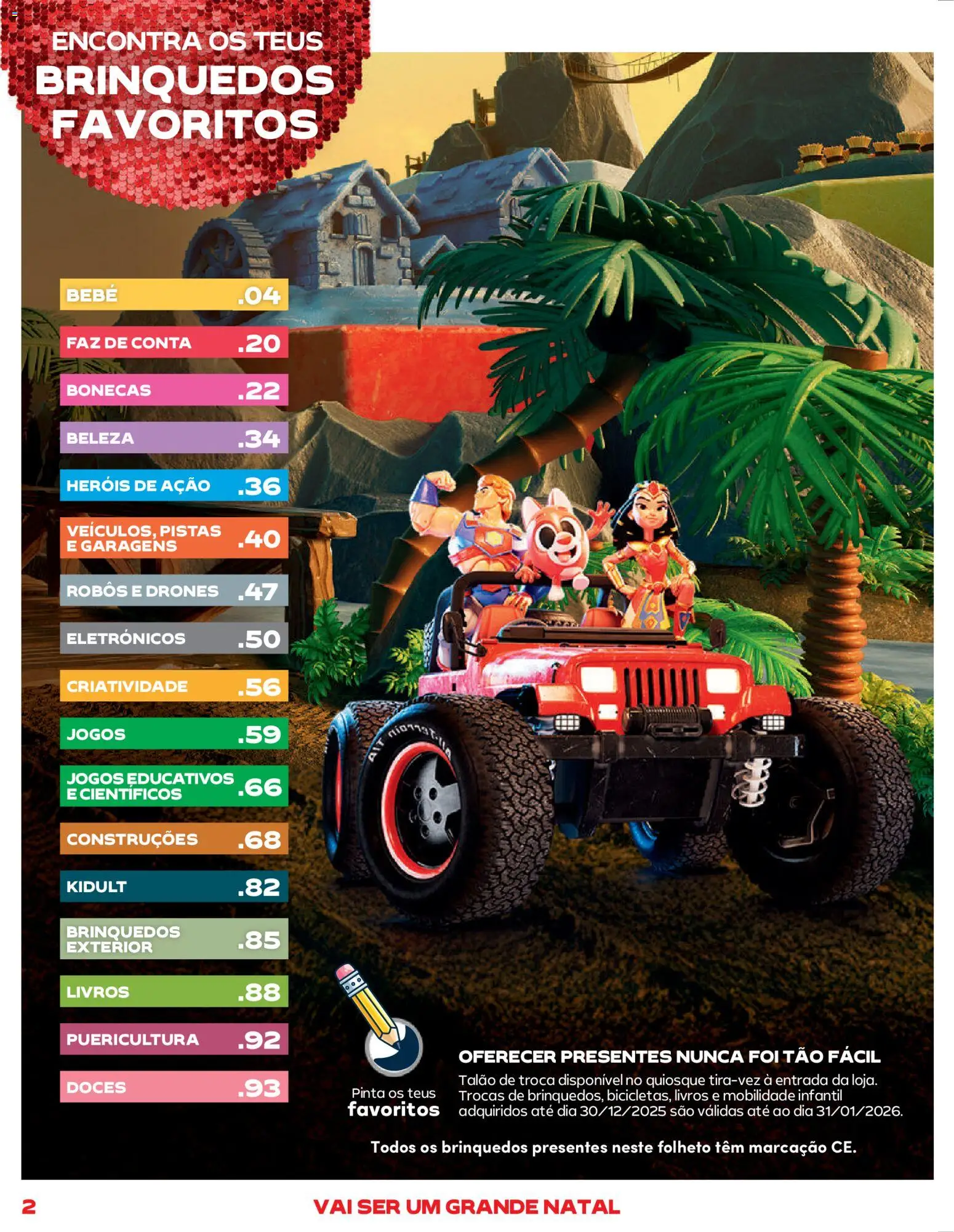 Continente - Brinquedos │ válido de 13.11.2025 | Página: 2 | Produtos: Jogos, Doces