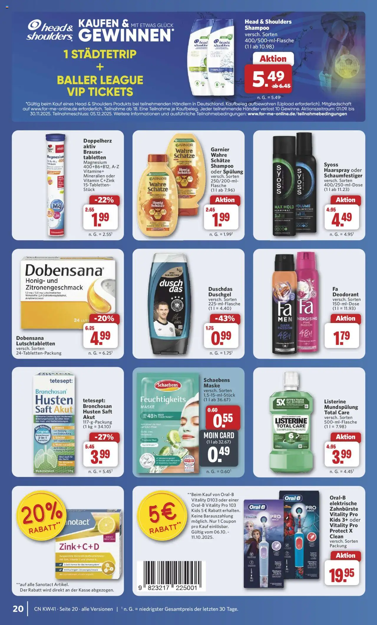 Combi Prospekt 	 – gültig ab 06.10.2025 | Seite: 26 | Produkte: Elektrische zahnbürste, Spülung, Duschgel, Listerine