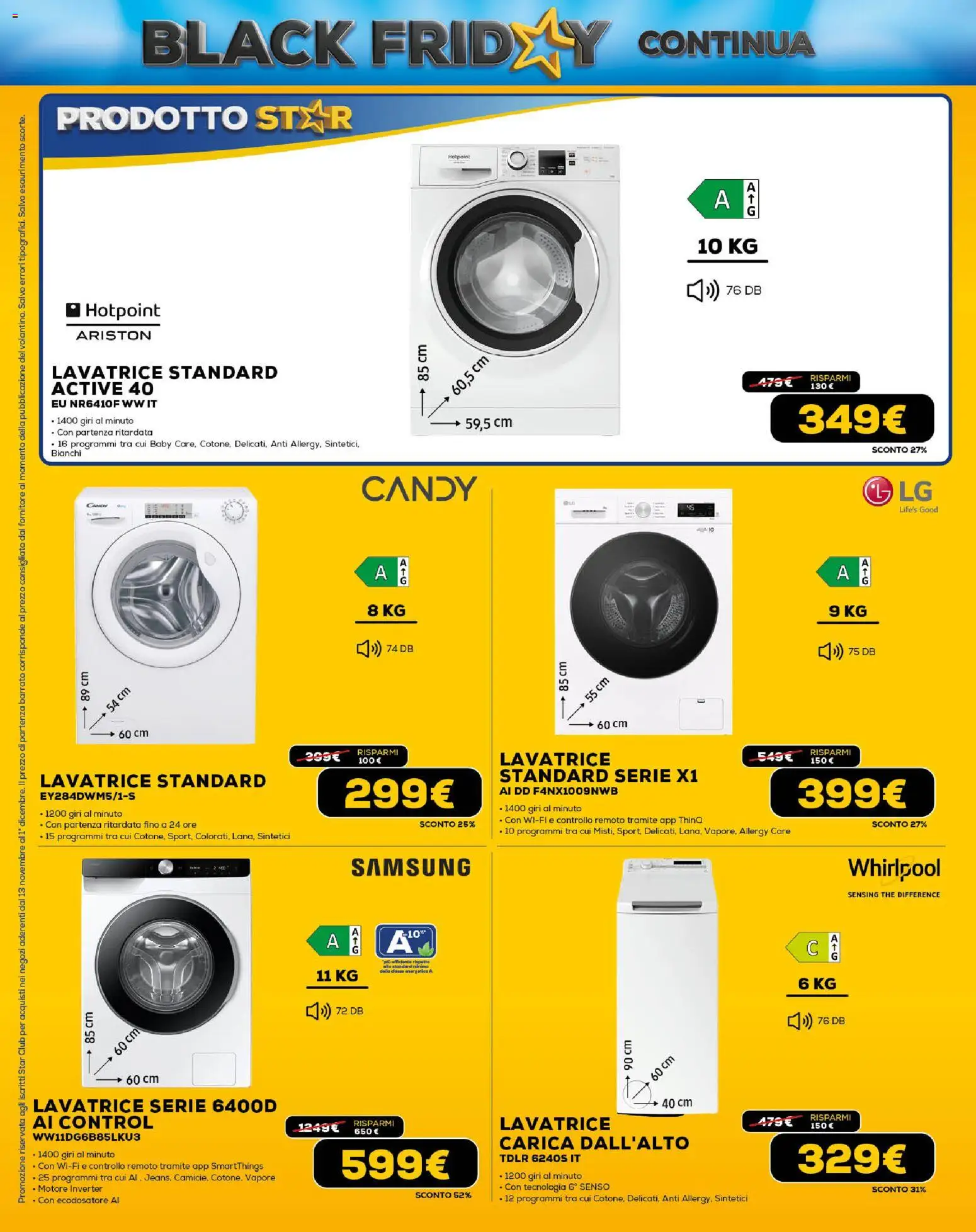 Volantino Euronics del 13.11.2025 | Pagina: 24 | Prodotti: Lavatrice, The, Samsung