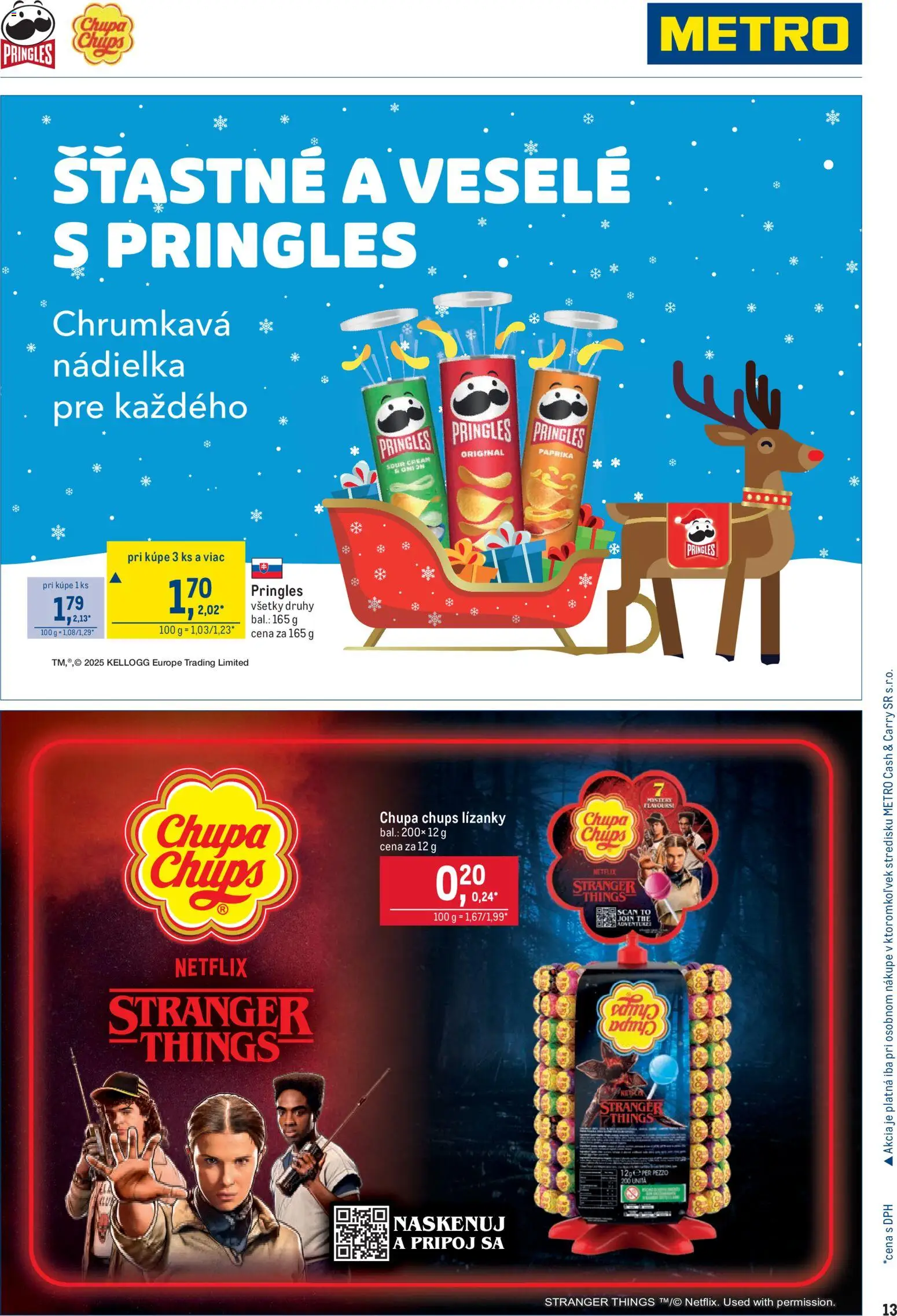 Nové Metro akcie – leták je platný od 05.11.2025 | Strana: 13 | Produkty: Paprika, Pringles