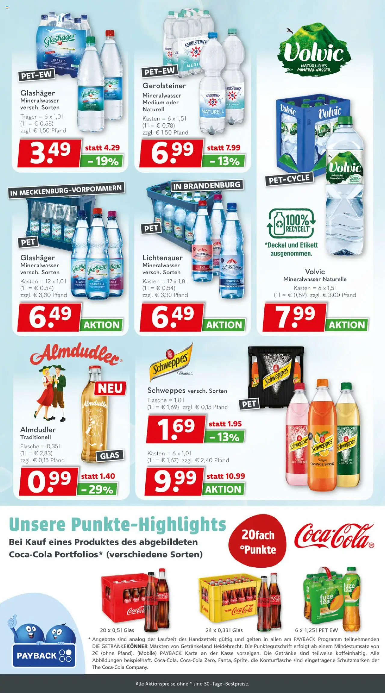 Getränkeland Prospekt 	 - gültig ab dem 18.08.2025 | Seite: 5 | Produkte: Schweppes, Mineralwasser, Volvic, Gerolsteiner