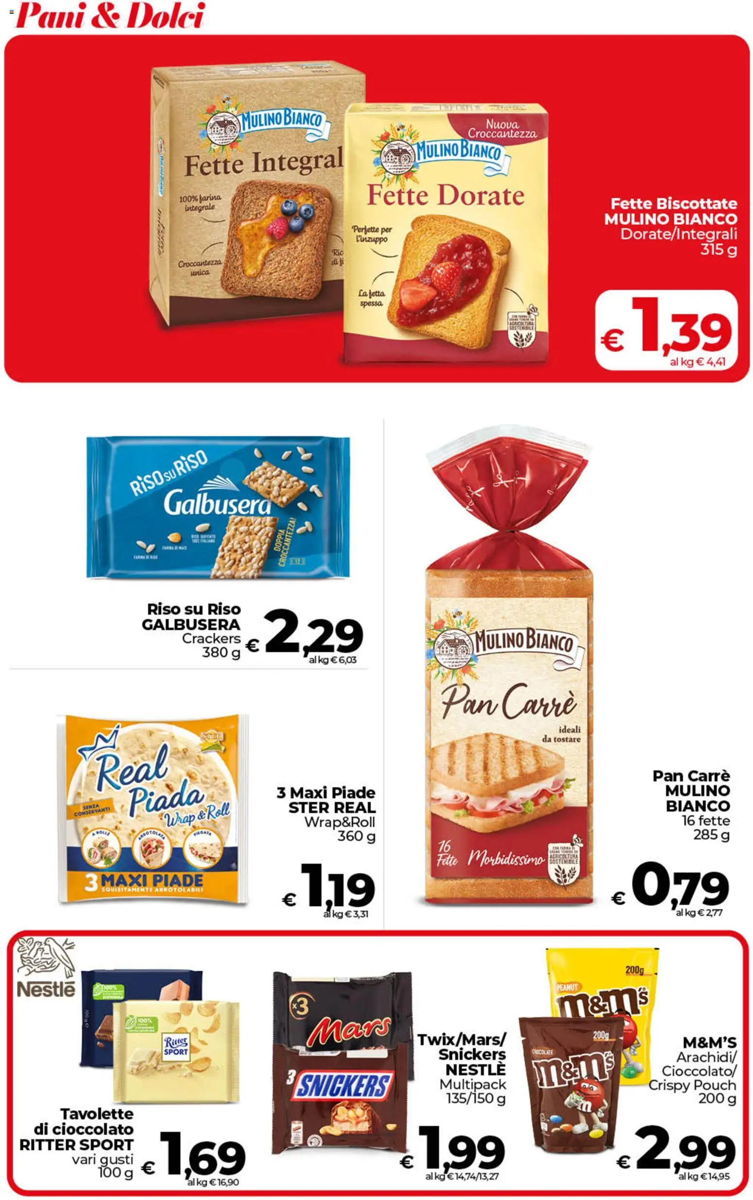 Volantino COOP del 06.03.2026 | Pagina: 32 | Prodotti: Cioccolato, Riso, Farina, Fette biscottate