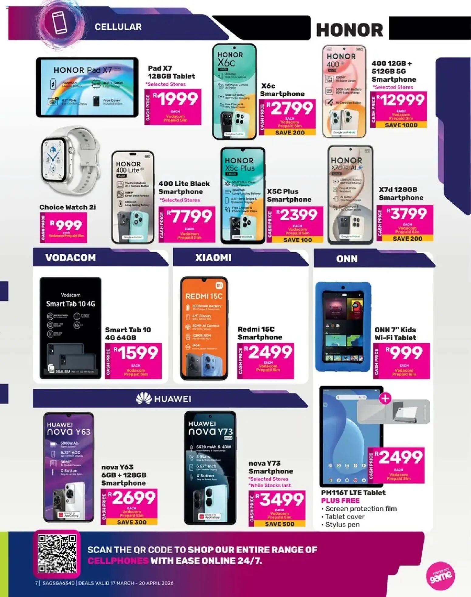Game Catalogue valid from 17.03.2026 | Page: 7 | Products: Smartphone, Tablet, Camera, Game
