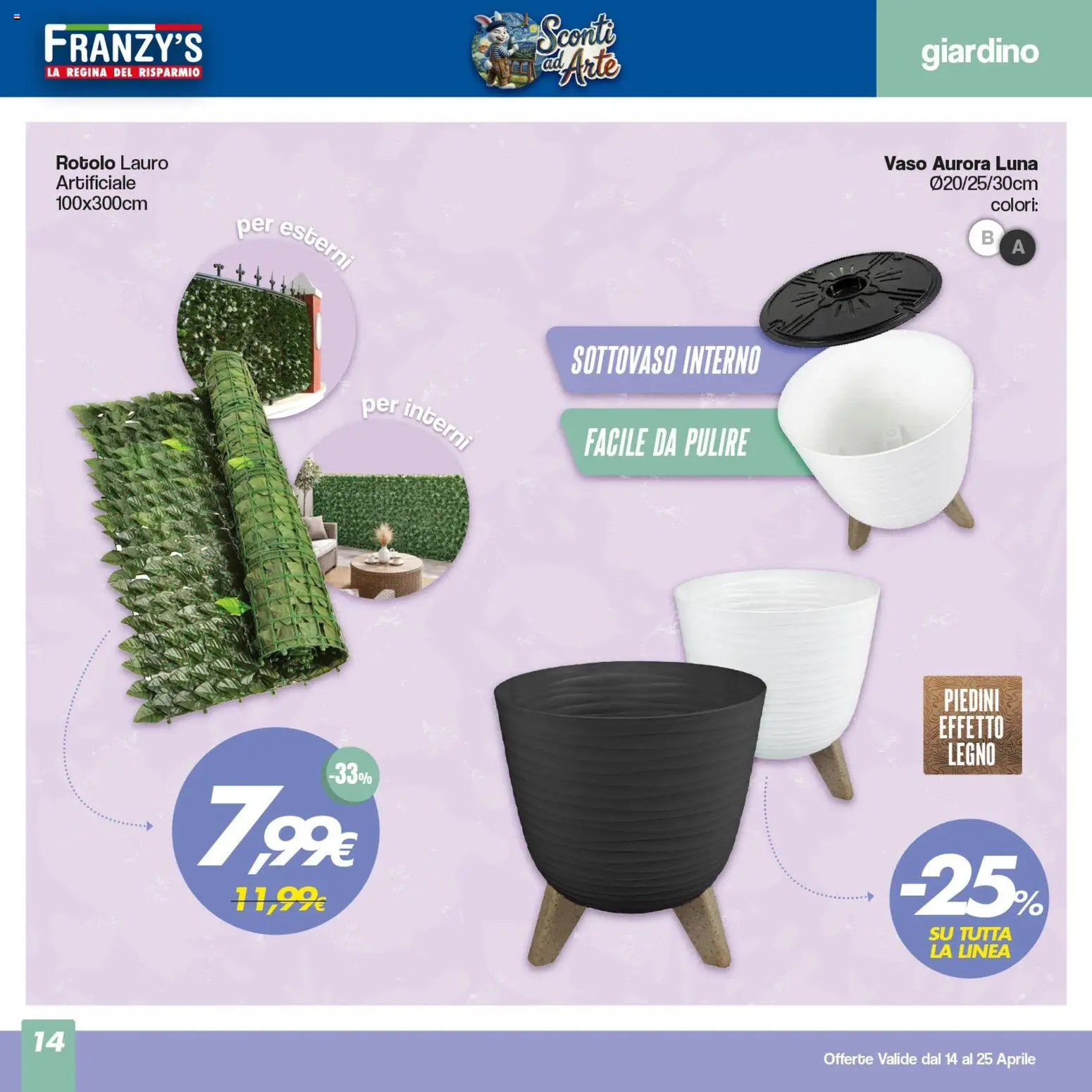 Volantino Franzy's del 14.04.2026 | Pagina: 14 | Prodotti: Vaso