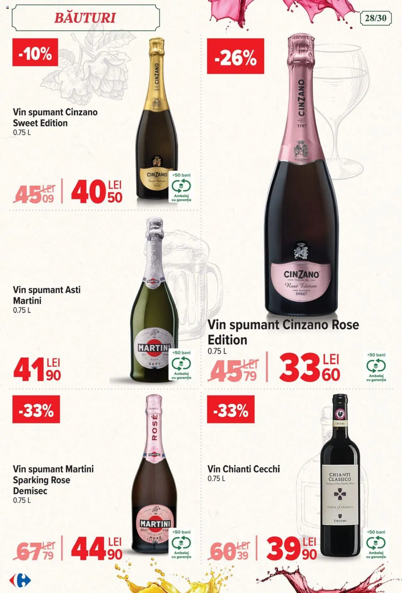 Carrefour catalog - Italian weeks – valabil de la 06.08.2025 | Pagină: 28 | Produse: Yulaf, Vin