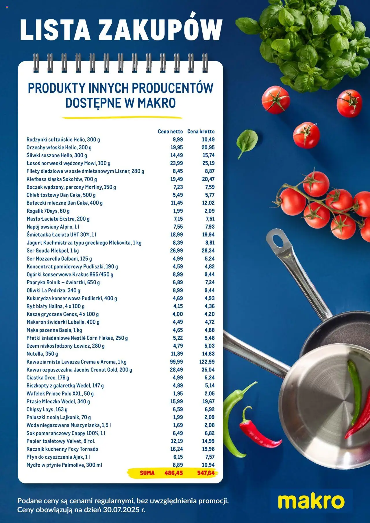 Makro Gazetka - Festiwal Marek Własnych od 04.08.2025 | Strona: 3 | Produkty: Kiełbasa, Lavazza, Śliwki, Boczek