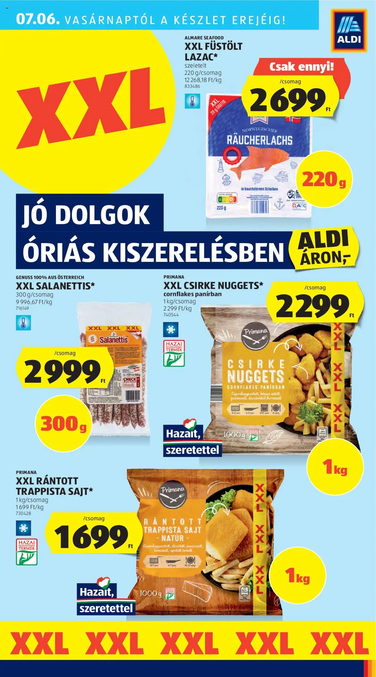 Aldi akciós ujság - amely érvényes a következő dátumtól: 03.07.2025 | Oldal: 37 | Termékek: Nuggets, Sajt, Trappista sajt