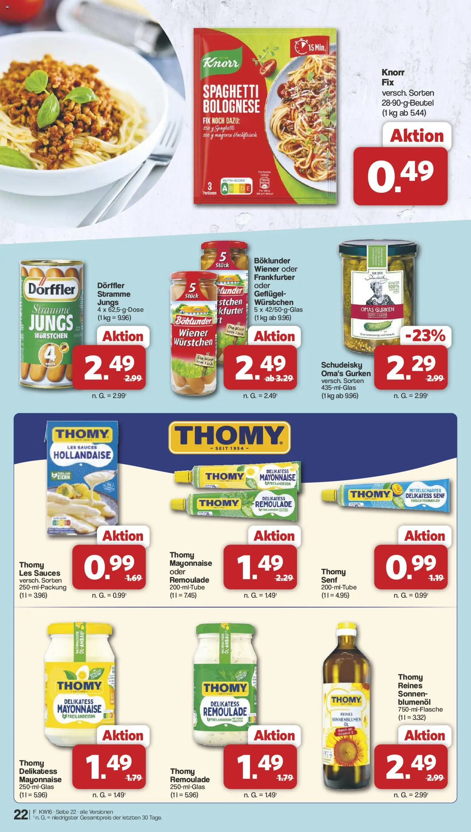 Famila Nordwest Prospekt 	 – gültig ab 13.04.2026 | Seite: 24 | Produkte: Knorr, Mayonnaise, Gurken, Hackfleisch