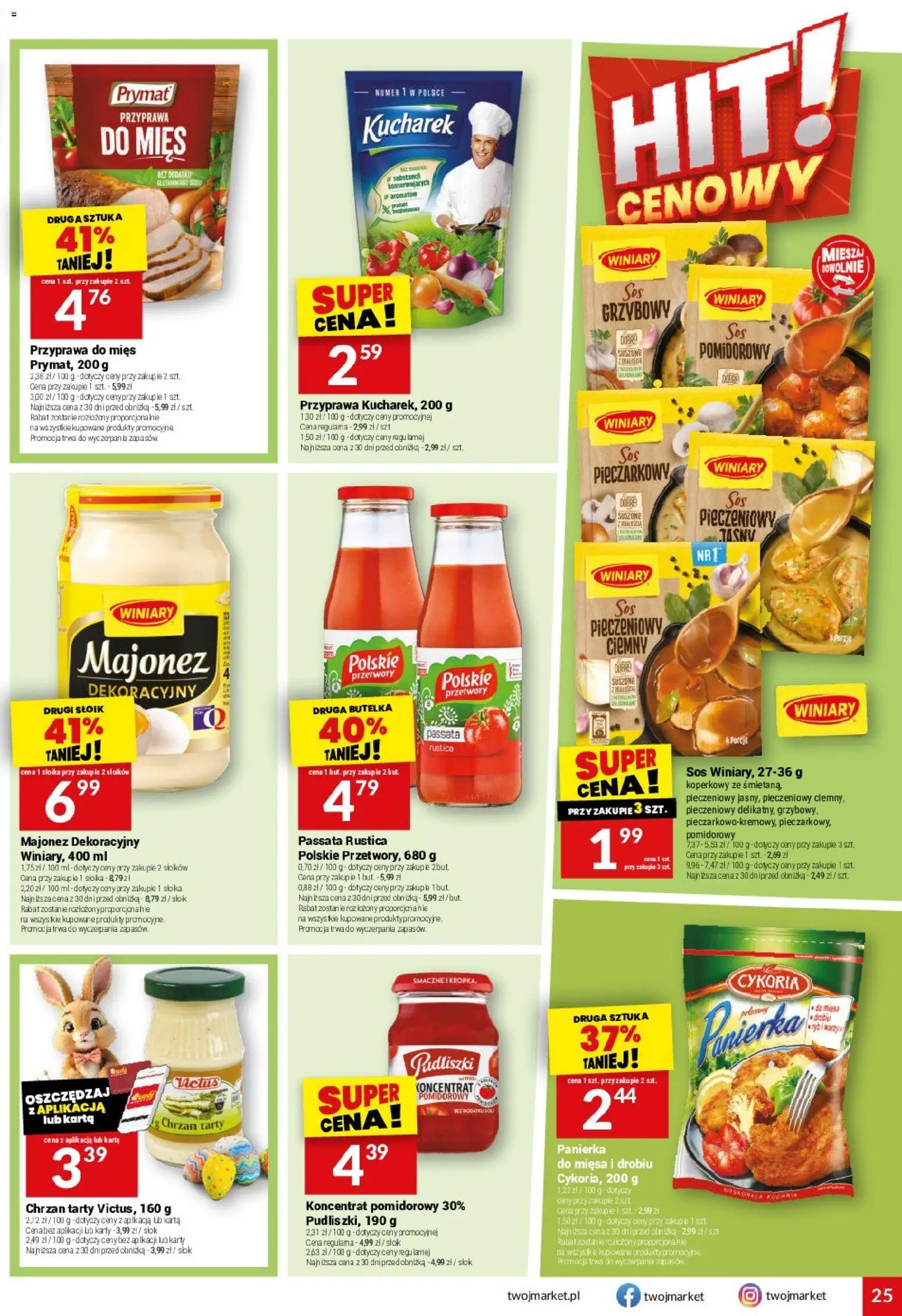 Twój Market gazetka od 04.03.2026 | Strona: 25 | Produkty: Chrzan, Róż, Majonez, Sos