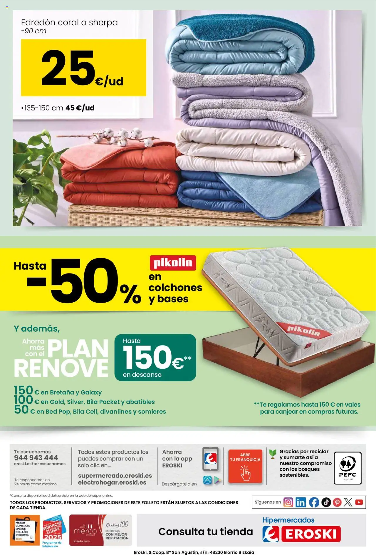 Eroski - Oh! Qué chef │ válido desde el 09.10.2025 | Página: 42 | Productos: Edredón, Té