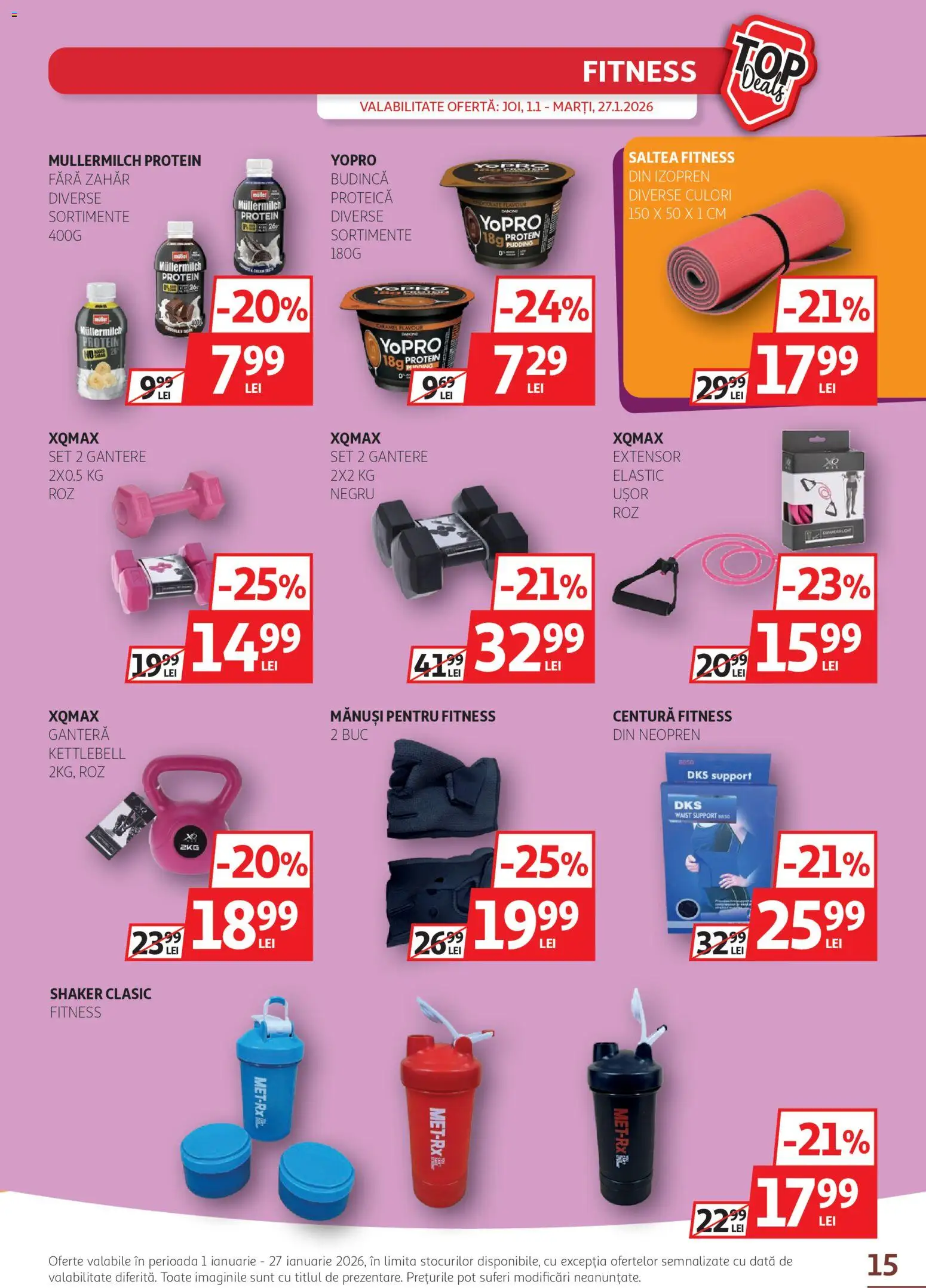Noul catalog Auchan – valabil de la 01.01.2026 | Pagină: 15 | Produse: Mănuși, Saltea, Zahăr