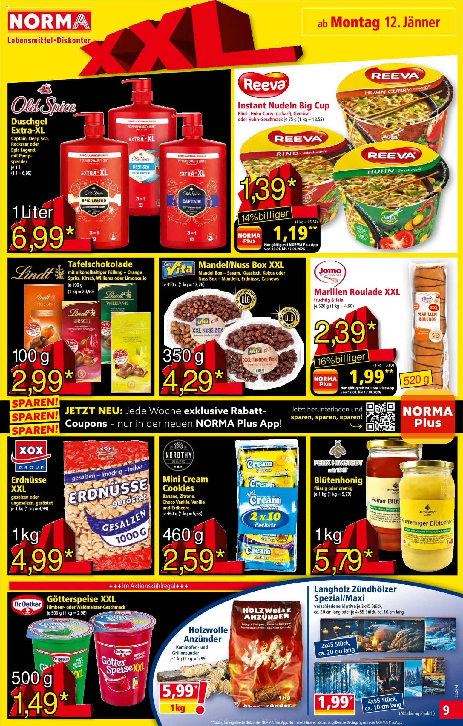 Norma Flugblatt gültig ab 12.01.2026 | Seite: 9 | Produkte: Gemüse, Папионка, Box, Duschgel