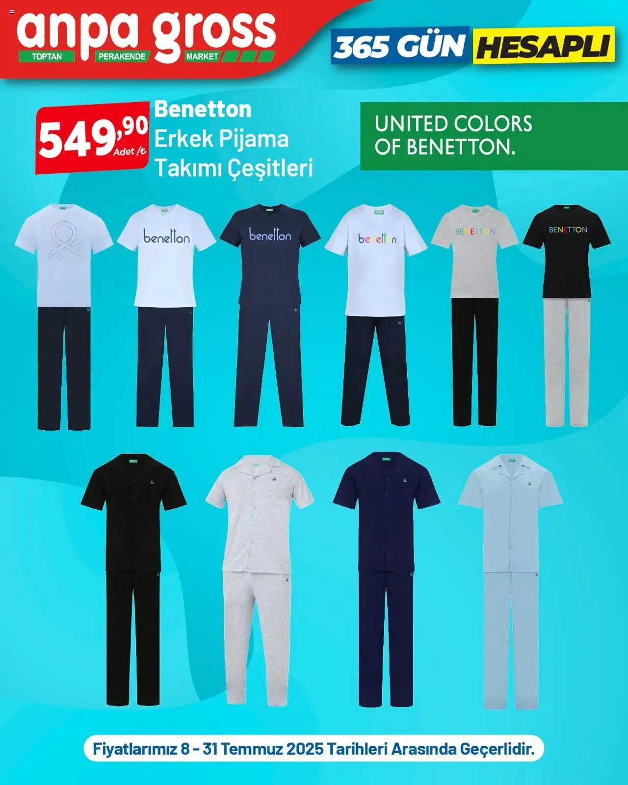 Anpa Gross 365 Gün Hesaplı - 08.07.2025 tarihinden itibaren geçerlidir | Sayfa: 1 | Ürünler: Pijama