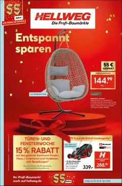 Hellweg Prospekt 	 ab 20.04.2026 gültig