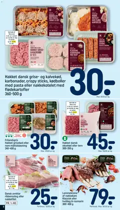 HAKKET OKSEKØD 4-7%, DANSK OKSE. Hakket oksekød eller tern 300-350 g gyldig fra 07.03.2026 | Side: 8