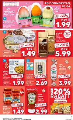 Kaufland DE - DE Folder Köln - Voorbeeld van een folder van Kaufland DE, geldig van 02.04.2026 | Pagina: 7 | Producten: Bourbon, Ketchup, Protein, Nescafe