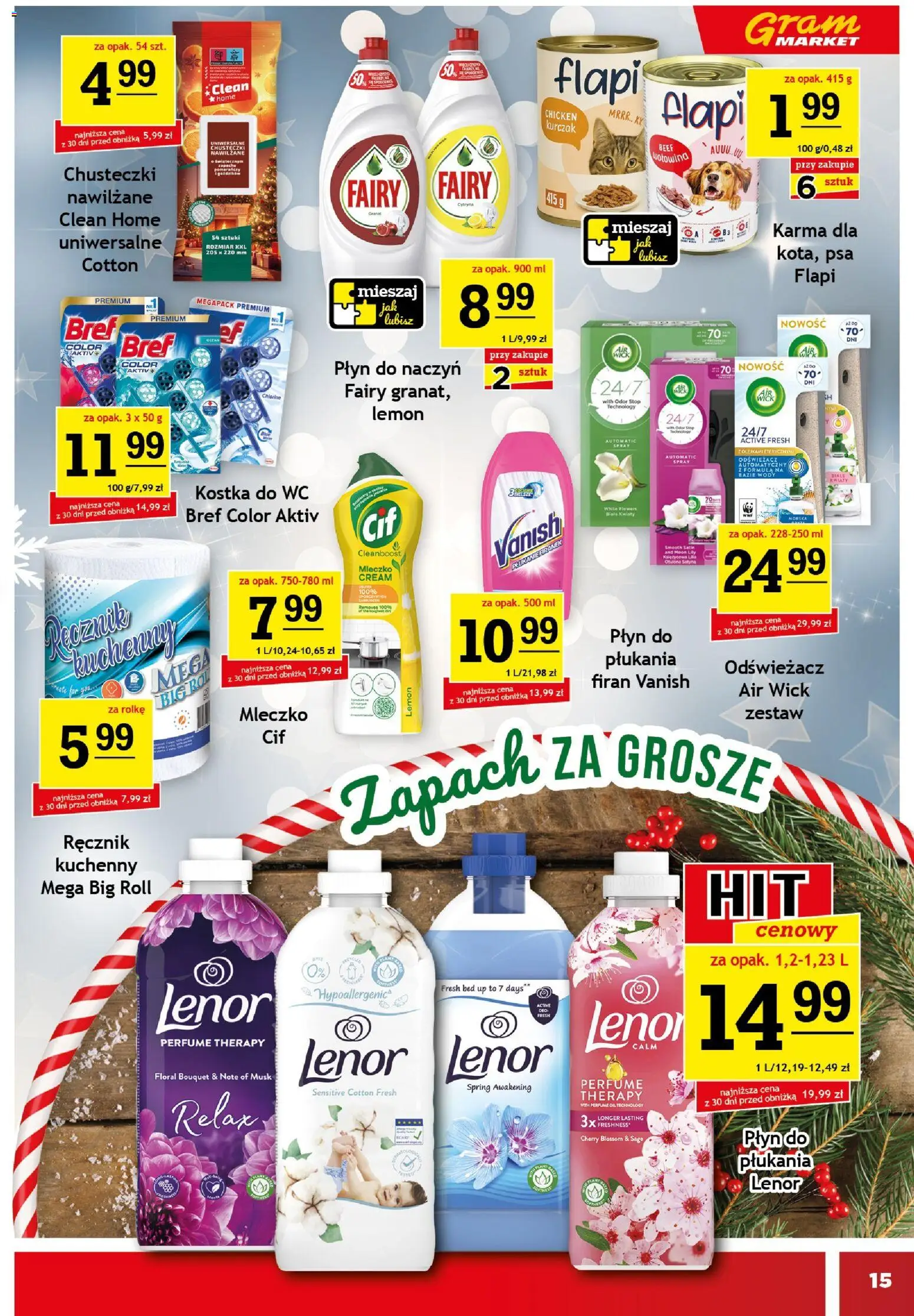 Gram Market Gazetka od 17.12.2025 | Strona: 15 | Produkty: Kurczak, Zapach, Wołowina, Fairy