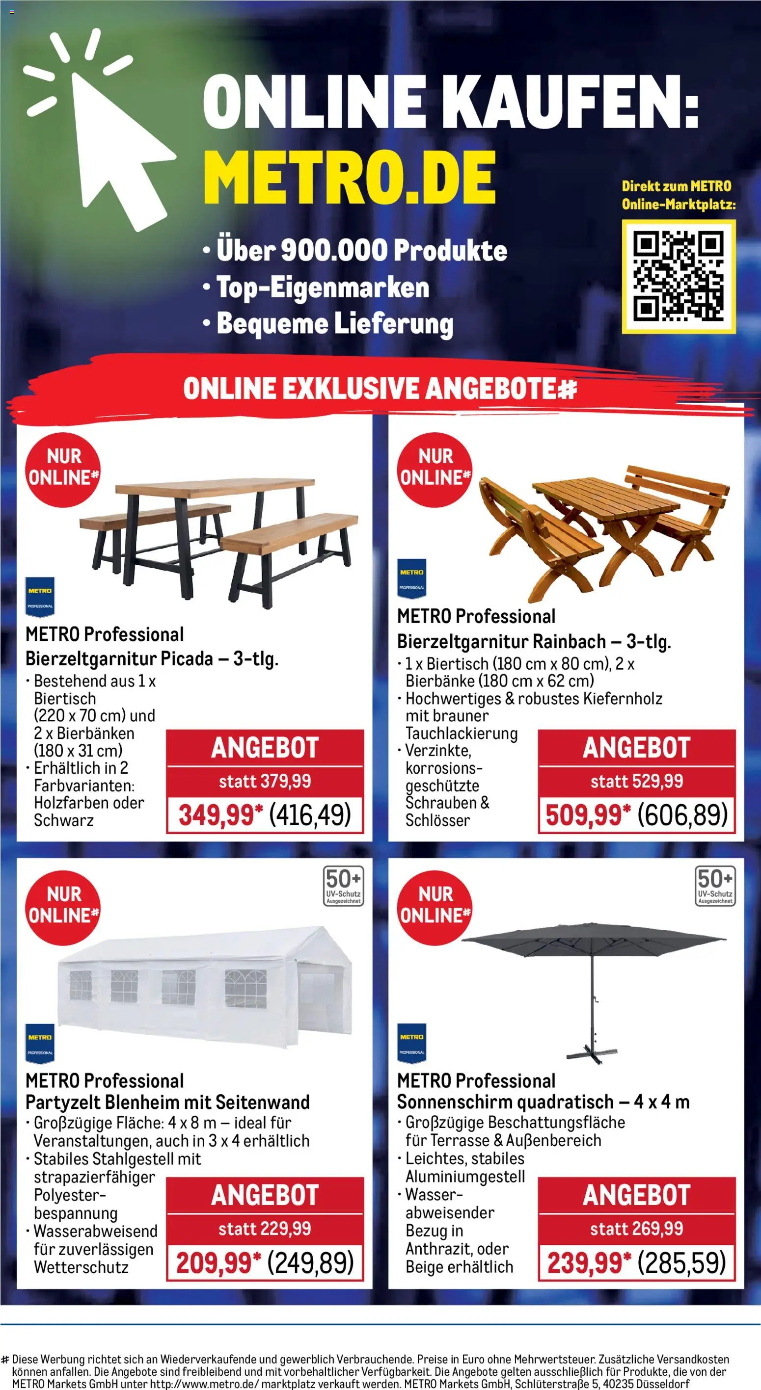 Metro Monats-Menü – gültig ab 01.03.2026 | Seite: 40 | Produkte: Wasser, Sonnenschirm