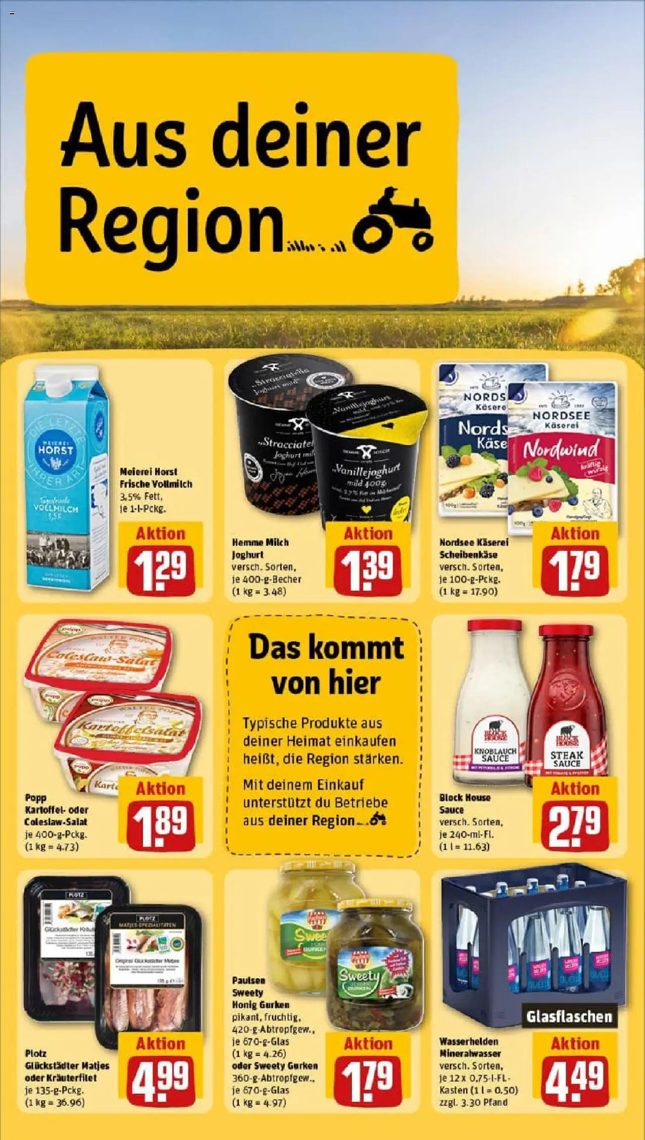 Rewe prospekt Kronshagen	 - gültig ab dem 29.06.2025 | Seite: 24 | Produkte: Milch, Joghurt, Steak, Gurken