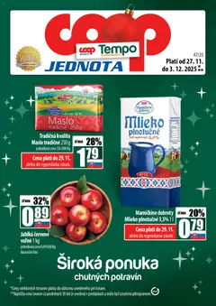 COOP Jednota leták platný od 27.11.2025