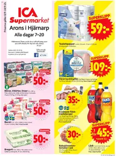 ICA Supermarket - Hjärnarp - Förhandsvisning av reklamblad från butik ICA Supermarket aktuell från 08.09.2025