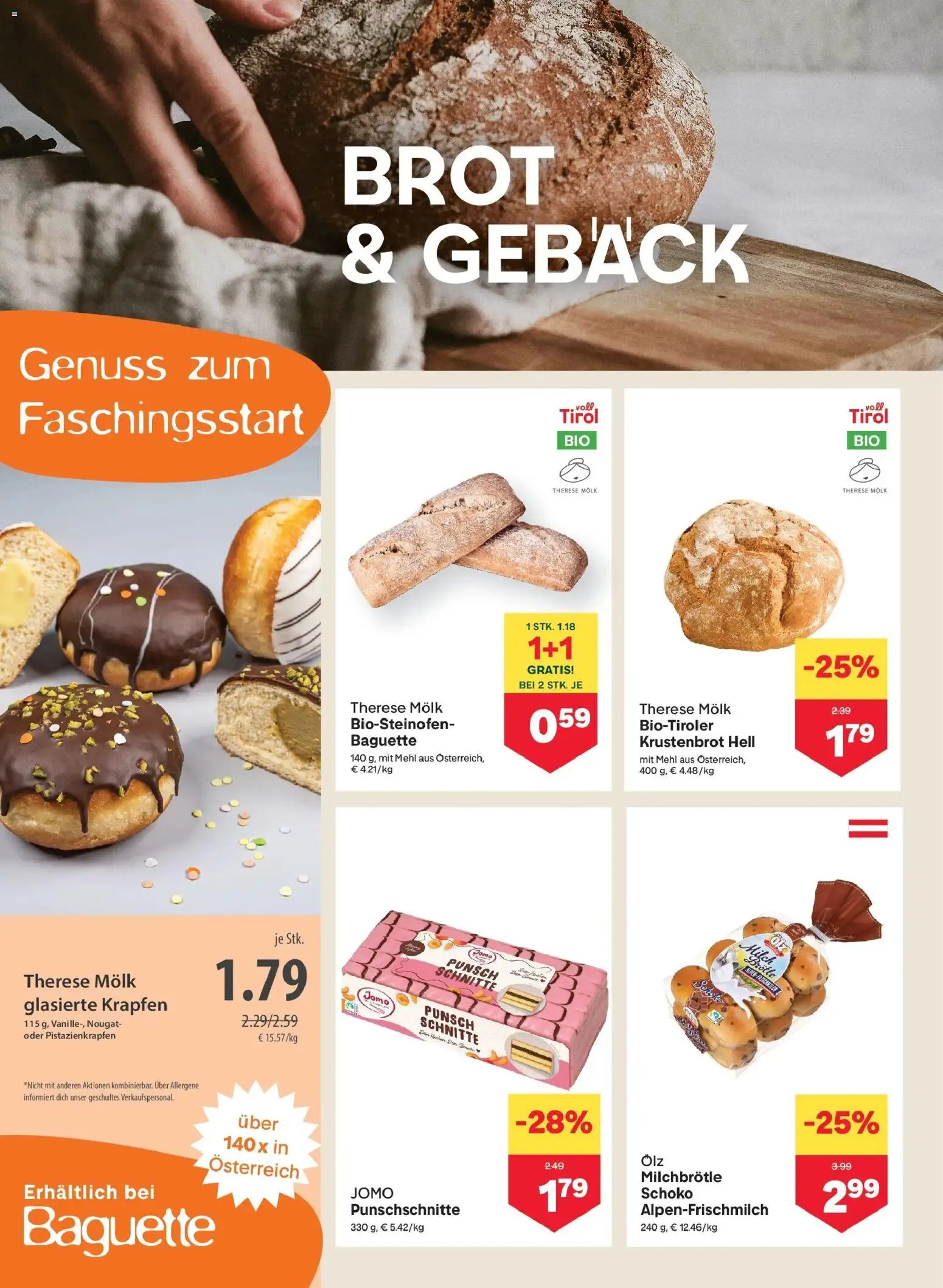 MPREIS St.Gallenkirch gültig ab 06.11.2025 | Seite: 4 | Produkte: Jääkaappipakastin, Milch, Brot