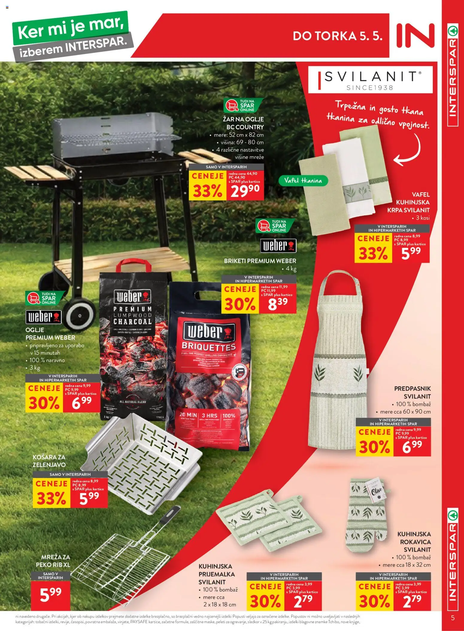 Novi Spar katalog ponudbe – veljaven od 22.04.2026 | Stran: 5 | Izdelki: Zar, Košara, Olive, Sladkor