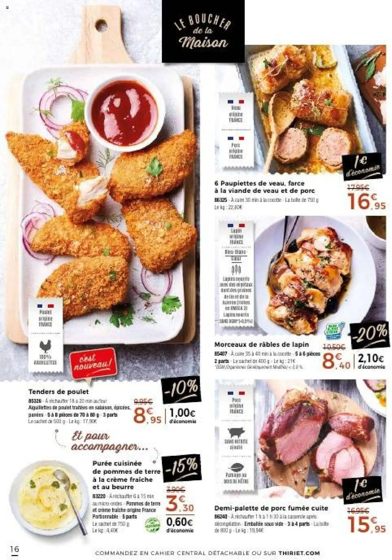 {H1} | Page: 16 | Produits: Casserole, Viande, Pommes, Pommes de terre