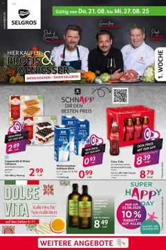 Selgros Prospekt 	 gültig ab dem 21.08.2025