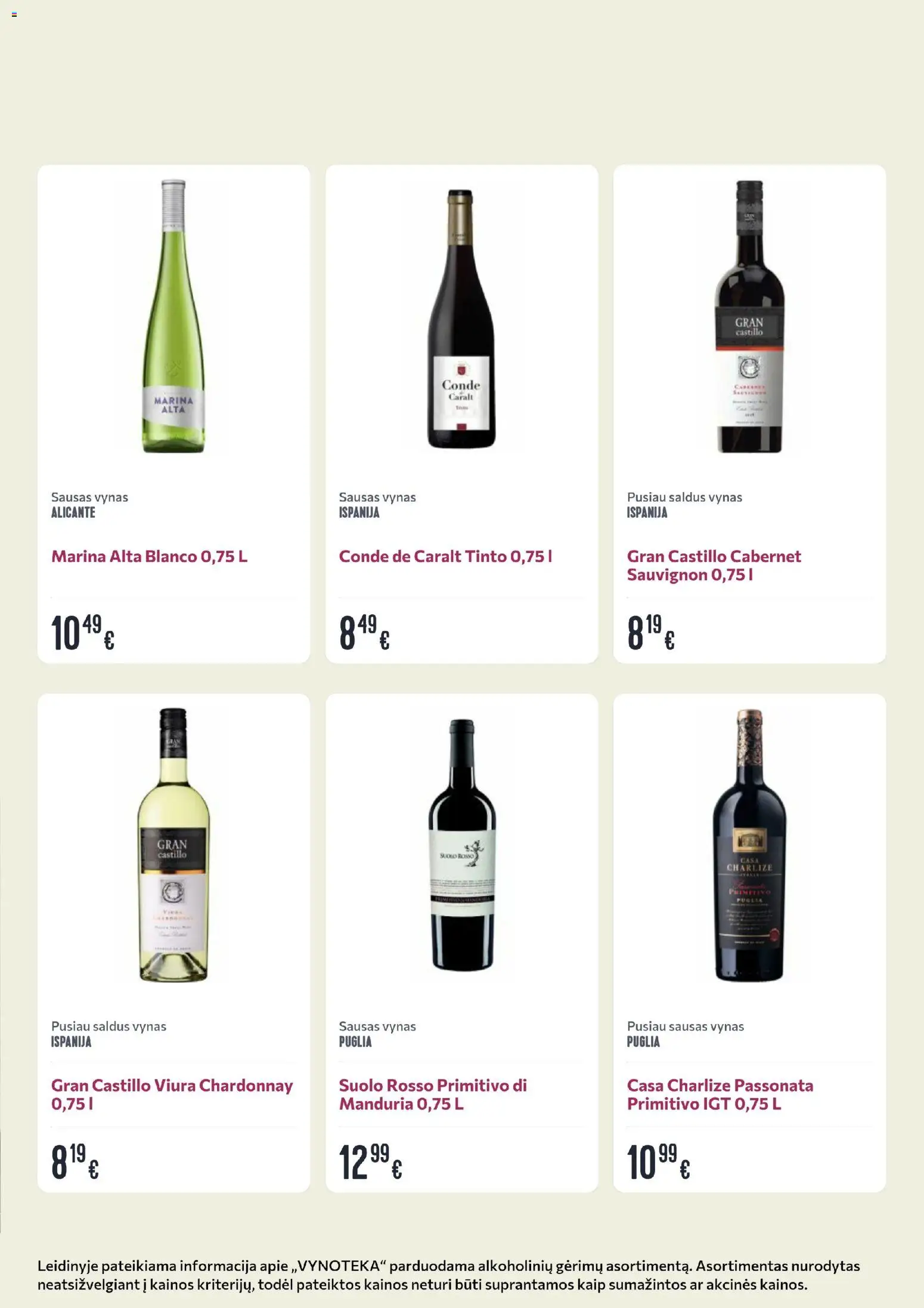 VYNOTEKA akcijos nuo 20.04.2026 | Puslapis: 17 | Prekių: Vynas