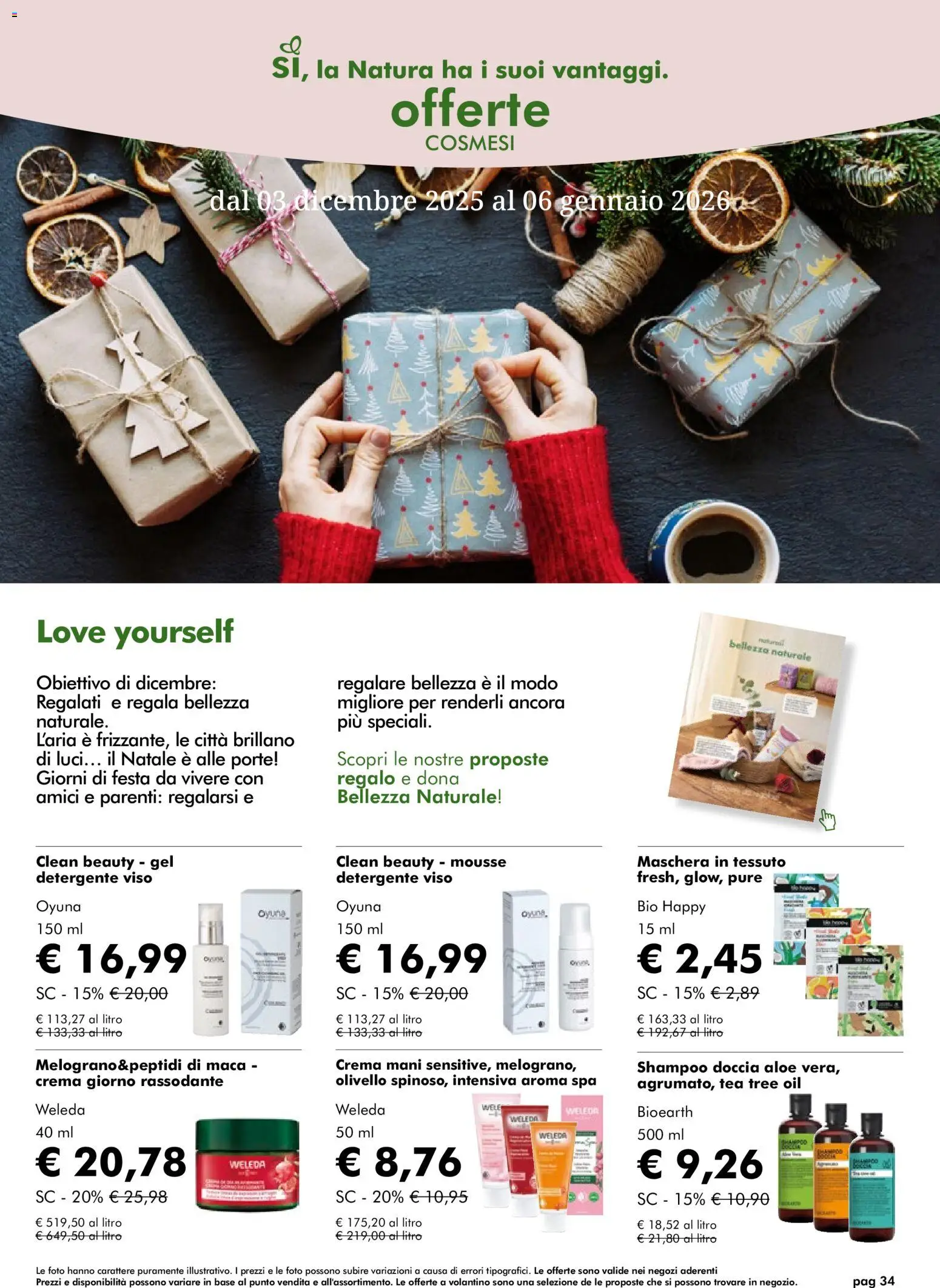Volantino Natura Sì del 03.12.2025 | Pagina: 34