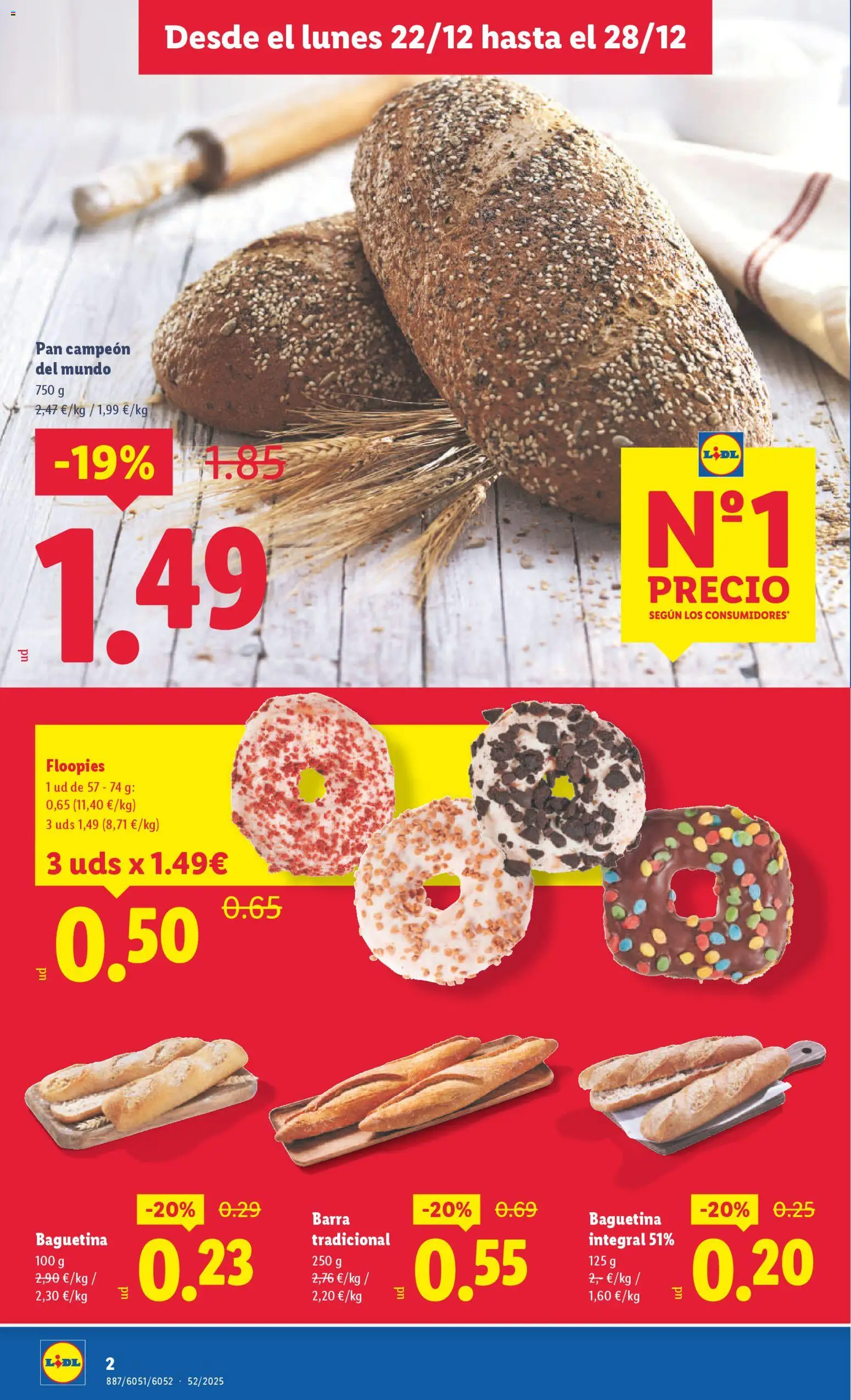 Lidl - Parque Comercial Taralpe │ válido desde el 22.12.2025 | Página: 2 | Productos: Pan