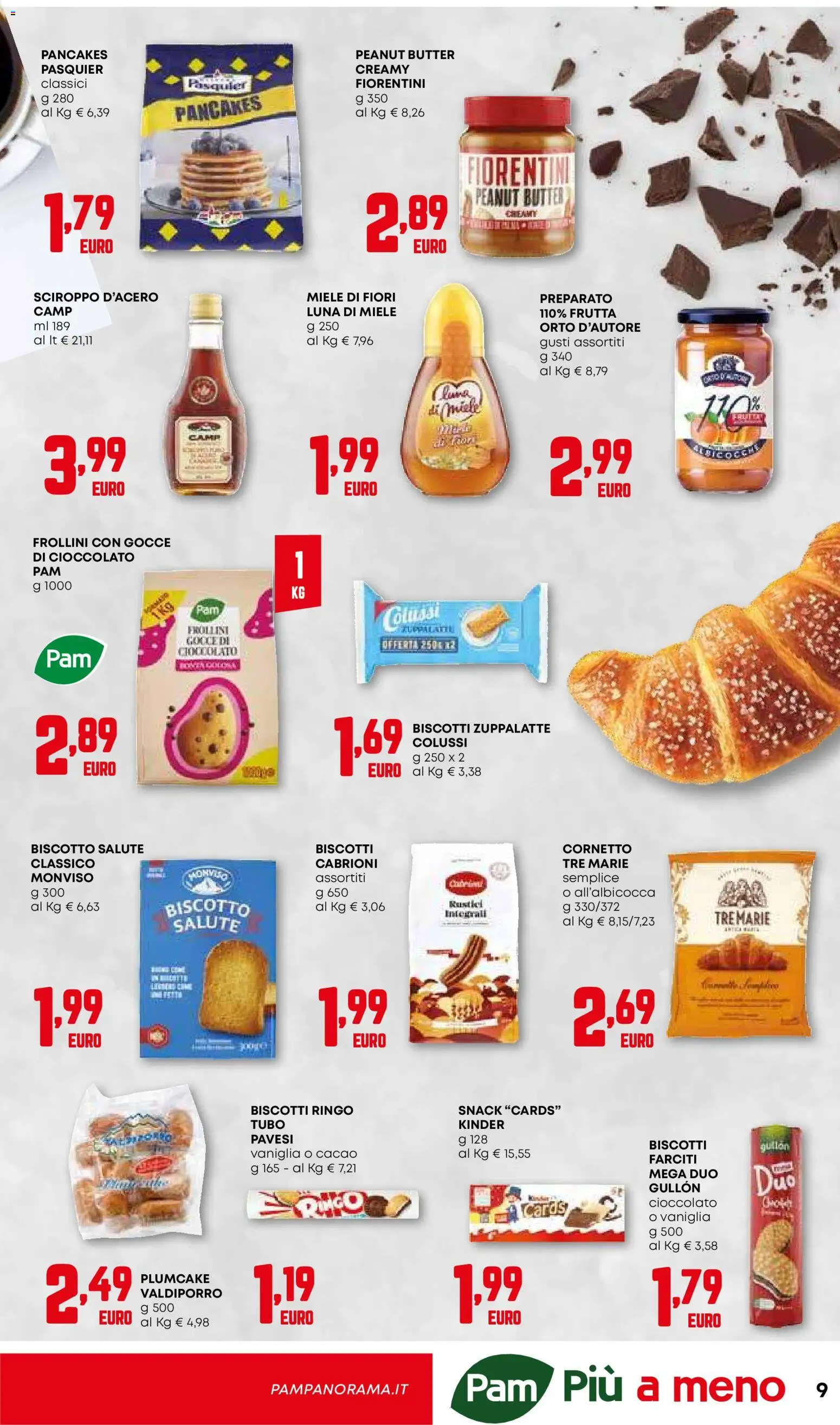 Volantino PAM del 26.02.2026 | Pagina: 9 | Prodotti: Cioccolato, Cornetto, Frutta, Tubo