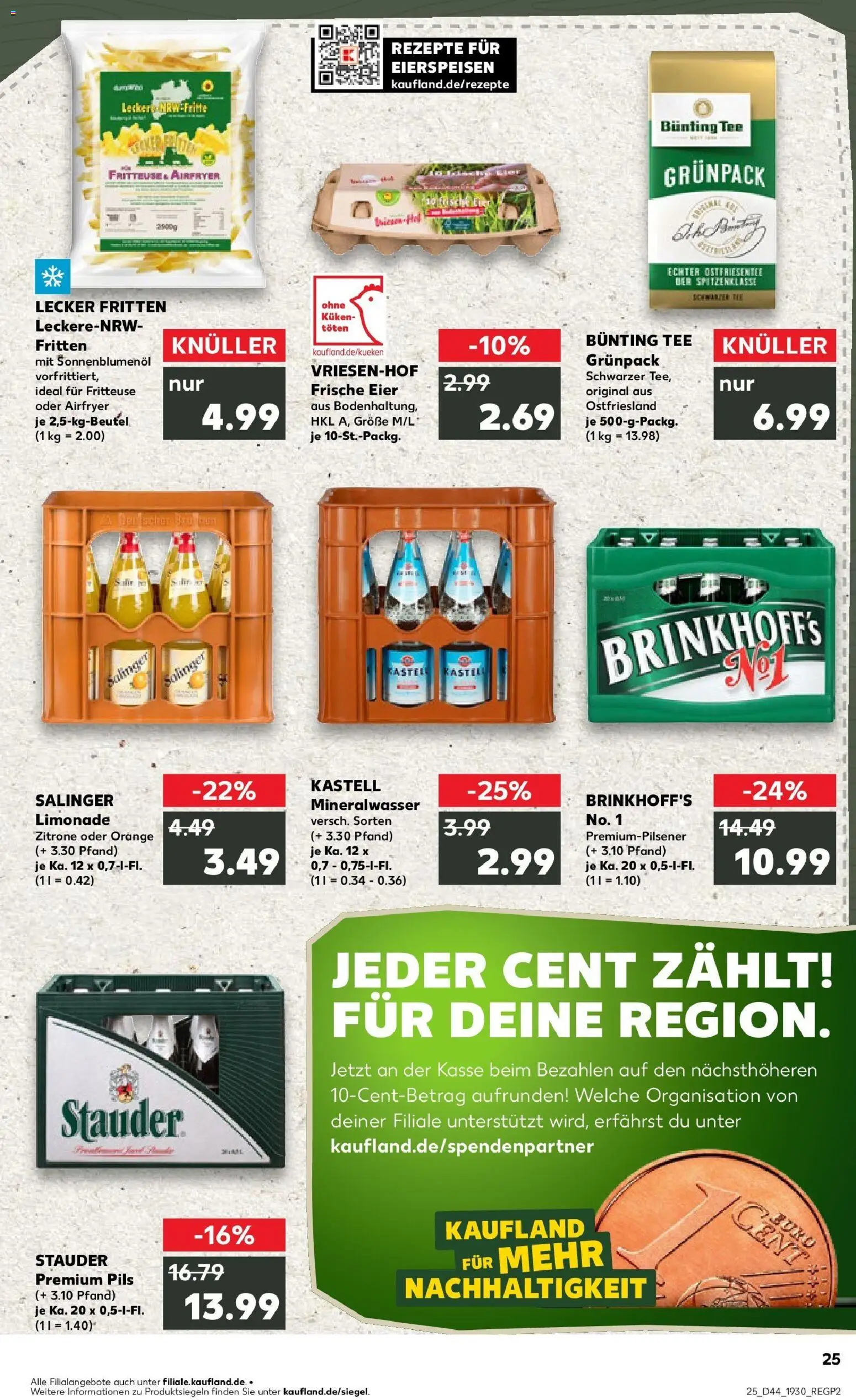 Kaufland prospekt Marl	 – gültig ab 30.10.2025 | Seite: 25 | Produkte: Eier, Sonnenblumenol, Pils, Tee