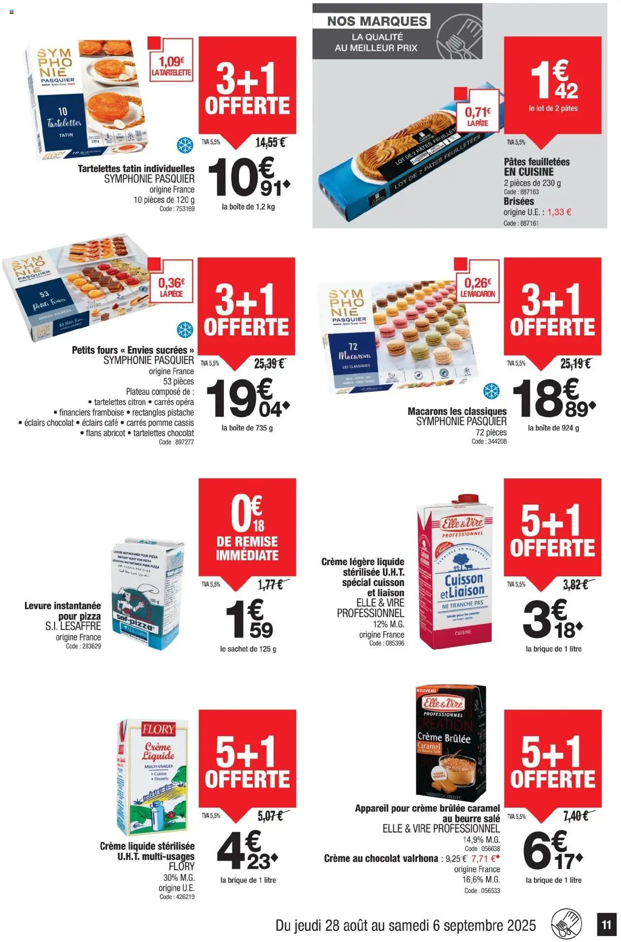  | Page: 11 | Produits: Crème au chocolat, Beurre, Chocolat, Crème