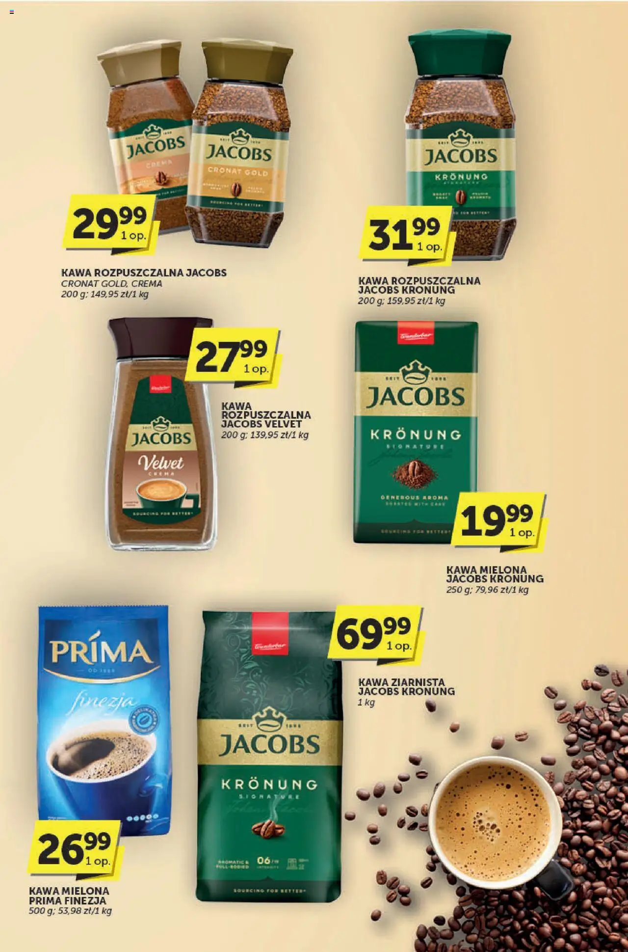 Euro Sklep Gazetka - Katalog od 02.10.2025 | Strona: 18 | Produkty: Kawa ziarnista, Kawa rozpuszczalna, Kawa