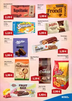 Ponuda Boso - Pregled kataloga iz trgovine Boso, vrijedi od 02.04.2026 | Stranica: 9 | Proizvodi: Čajni kolutići, Čokolada, Milka, Kakao