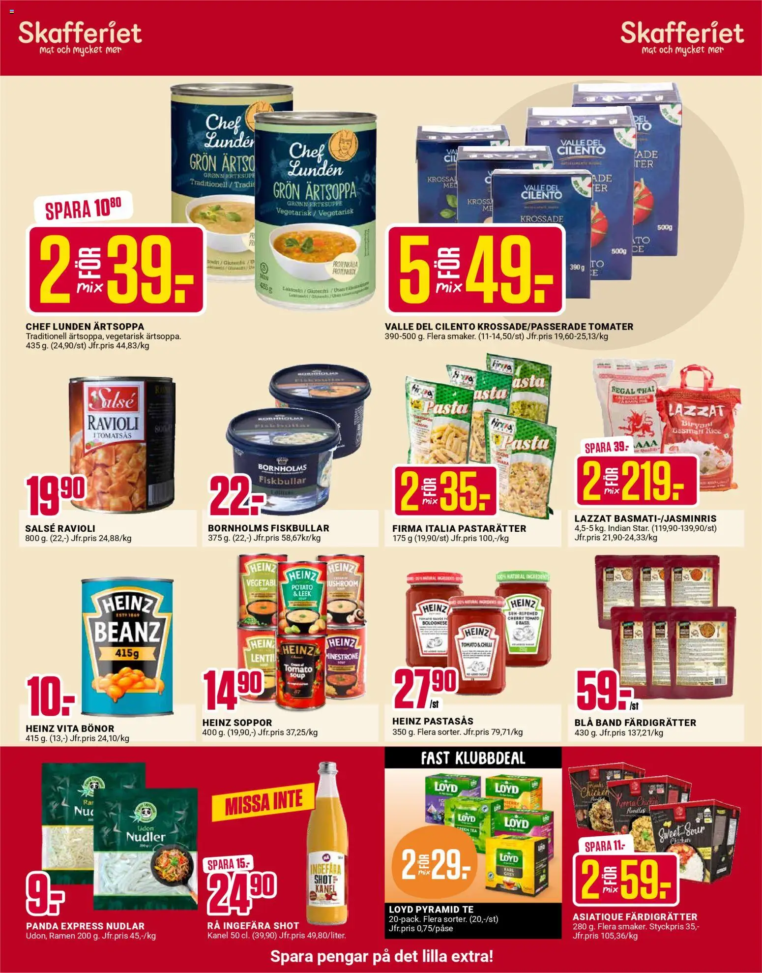 ÖoB reklamblad aktuell från 12.01.2026 | Sida: 9 | Produkter: Kanel, Tomater, Te, Pasta