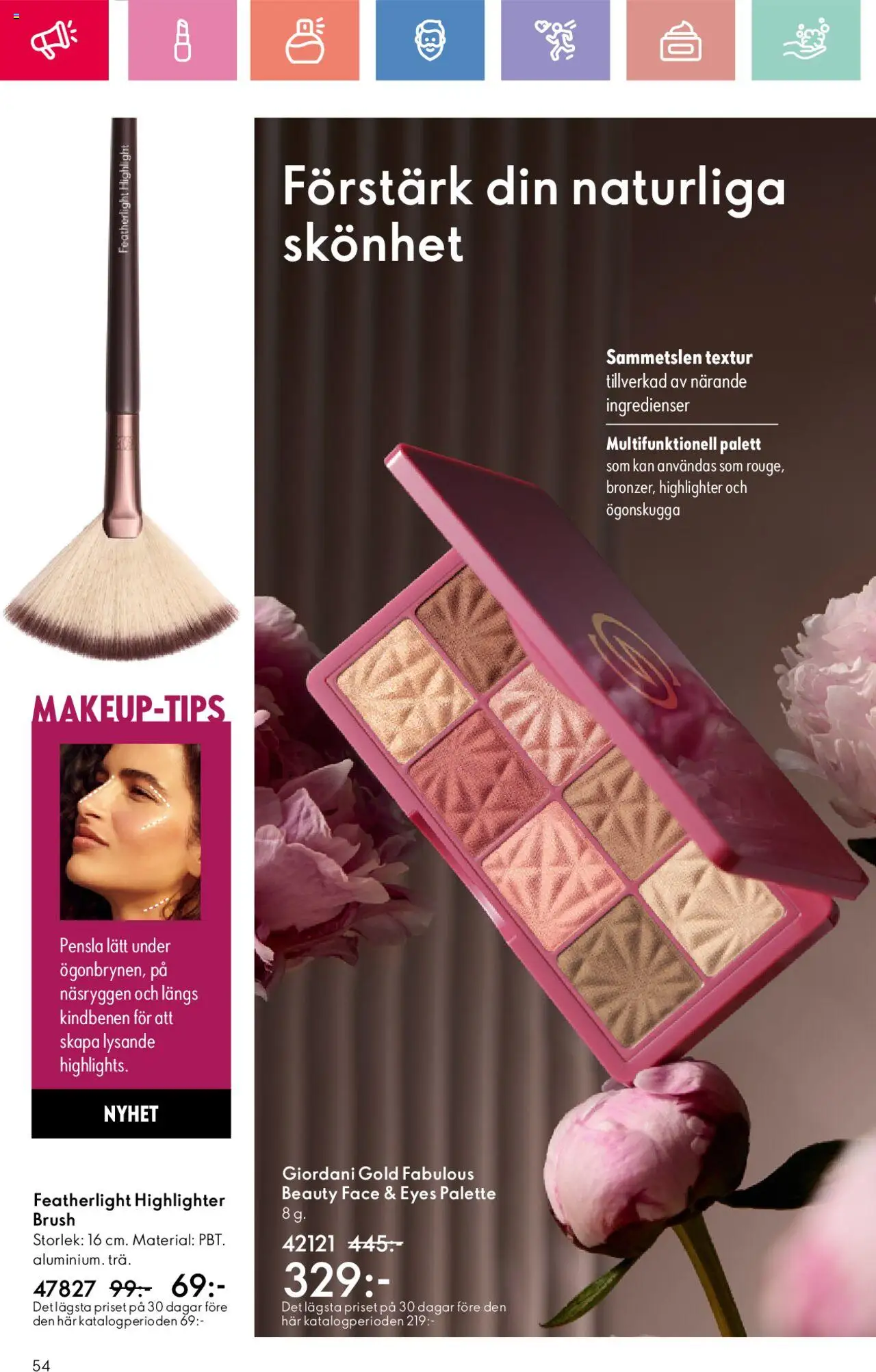 Oriflame reklamblad aktuell från 24.08.2025 | Sida: 54 | Produkter: Highlighter