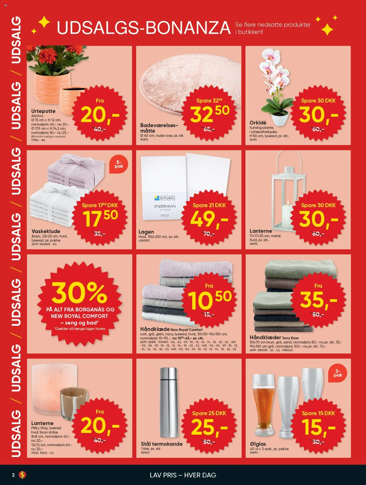 Bigdollar tilbudsavis – gyldig fra 02.01.2026 | Side: 2 | Produkter: Seng, Håndklæde, Måtte