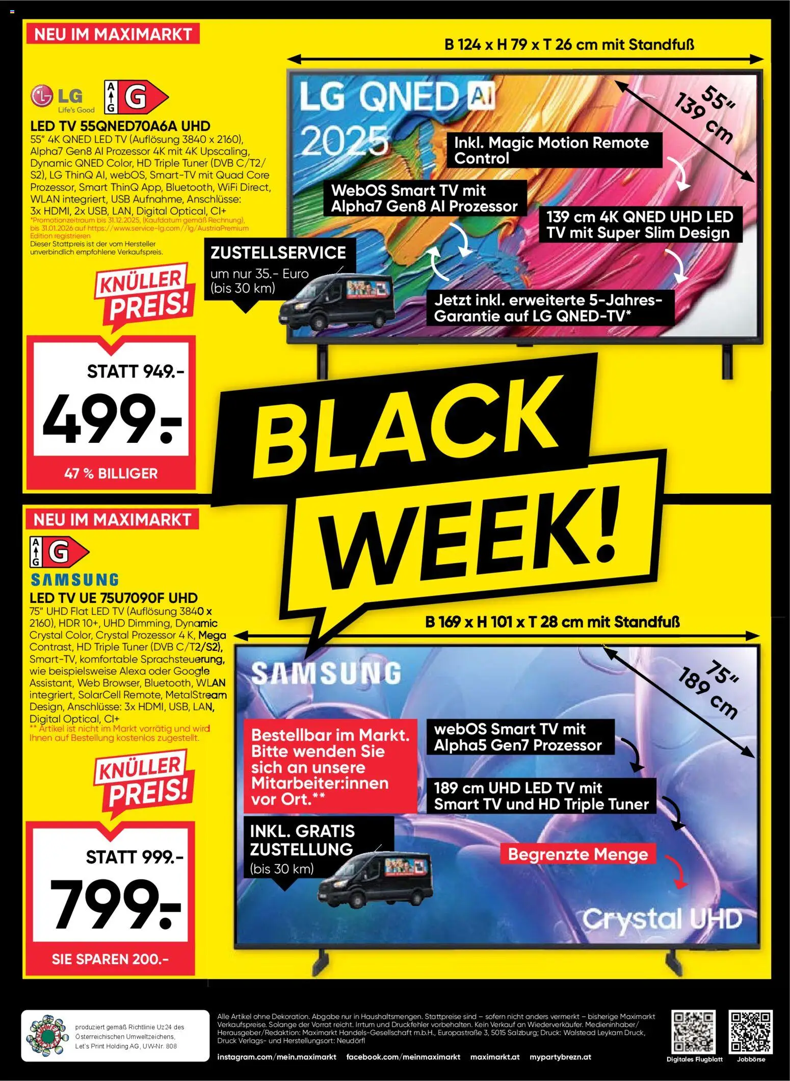 Maximarkt - Black Friday gültig ab 27.11.2025 | Seite: 8 | Produkte: TV, USB, Samsung